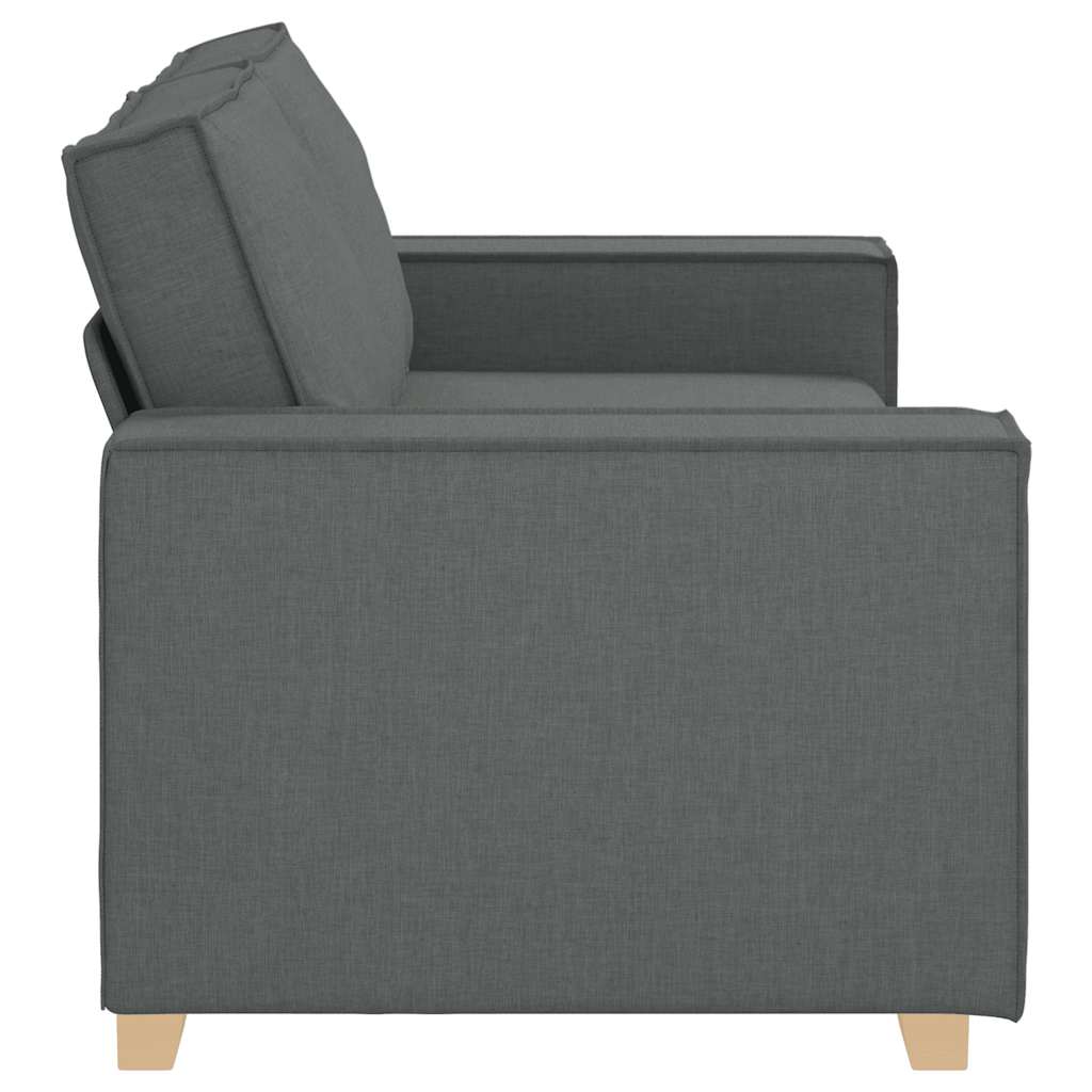 Canapea cu 2 locuri, gri închis, 140 cm, material textil GartenMobel Dekor