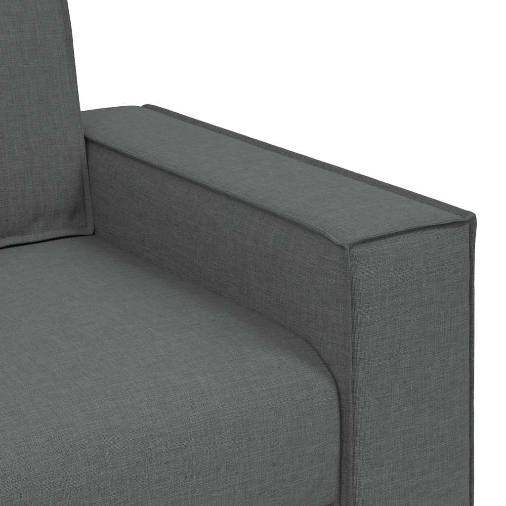Canapea cu 2 locuri, gri închis, 140 cm, material textil GartenMobel Dekor