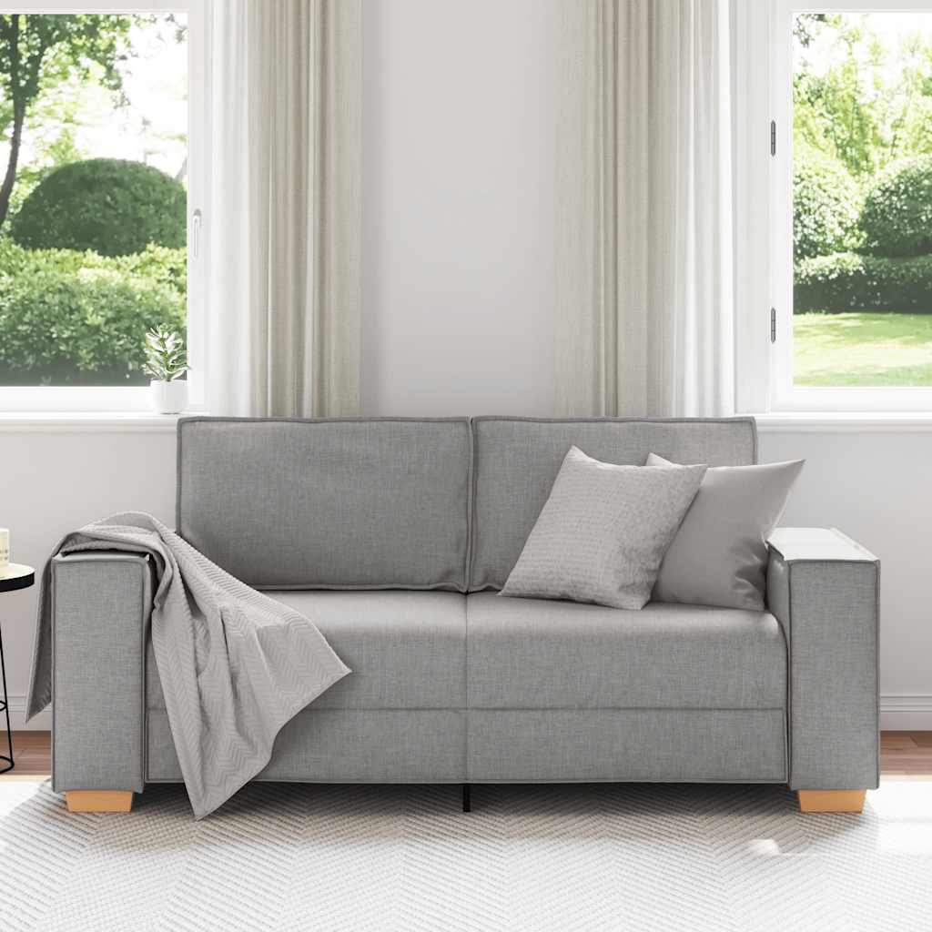 Canapea cu 2 locuri, gri nor, 140 cm, material textil GartenMobel Dekor
