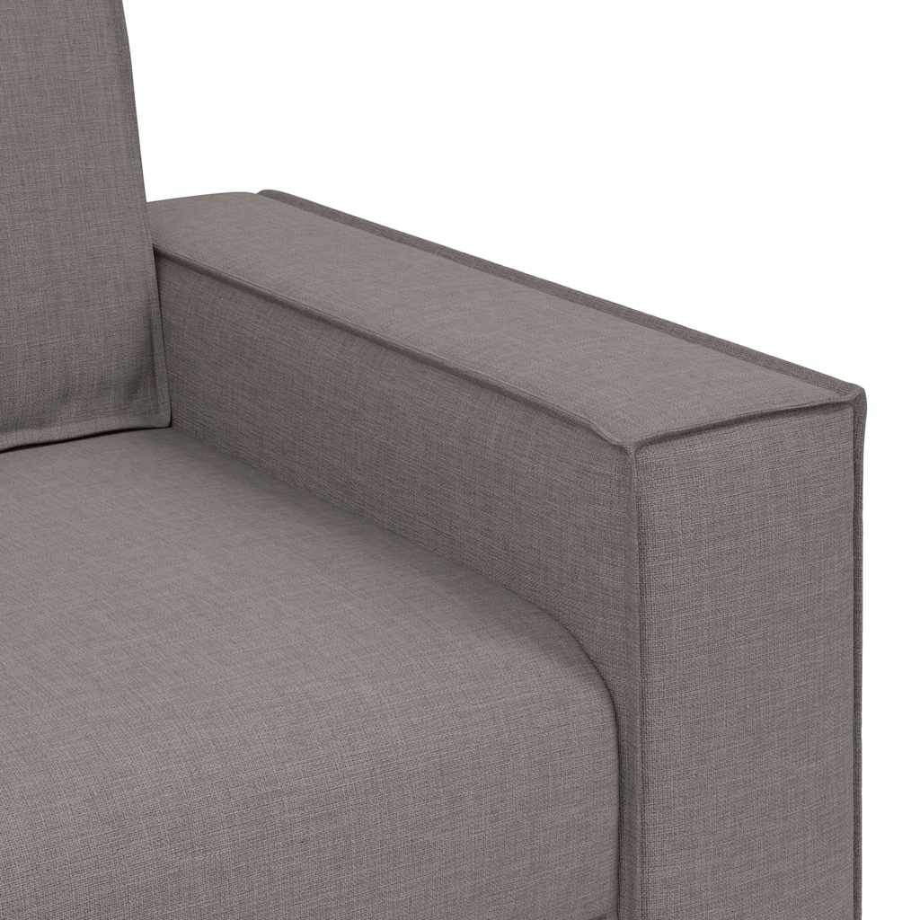 Canapea cu 2 locuri, gri taupe, 140 cm, material textil GartenMobel Dekor