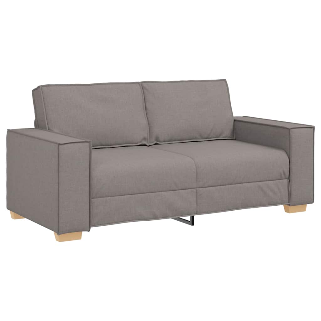 Canapea cu 2 locuri, gri taupe, 140 cm, material textil GartenMobel Dekor