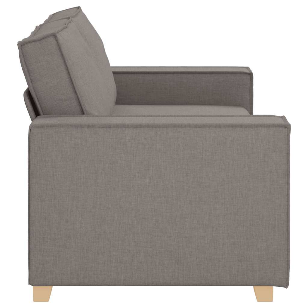 Canapea cu 2 locuri, gri taupe, 140 cm, material textil GartenMobel Dekor