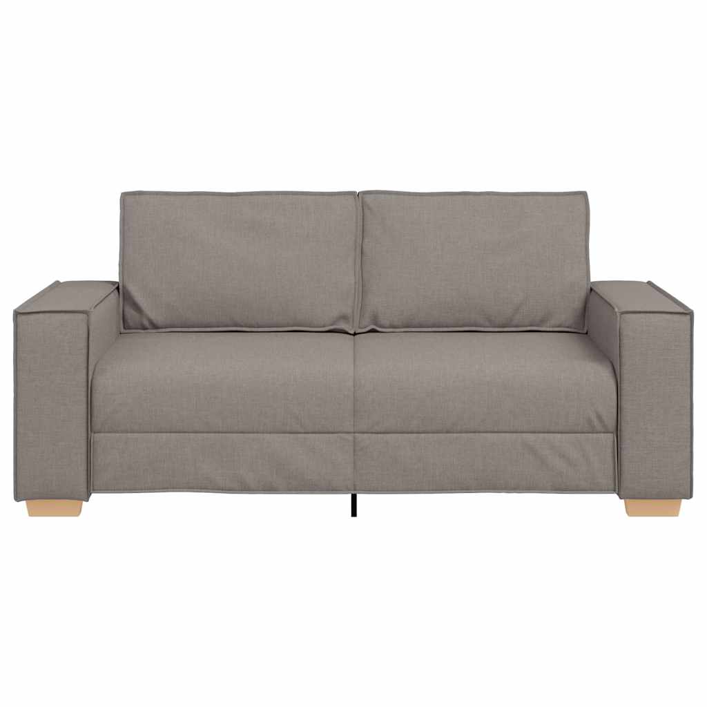 Canapea cu 2 locuri, gri taupe, 140 cm, material textil GartenMobel Dekor