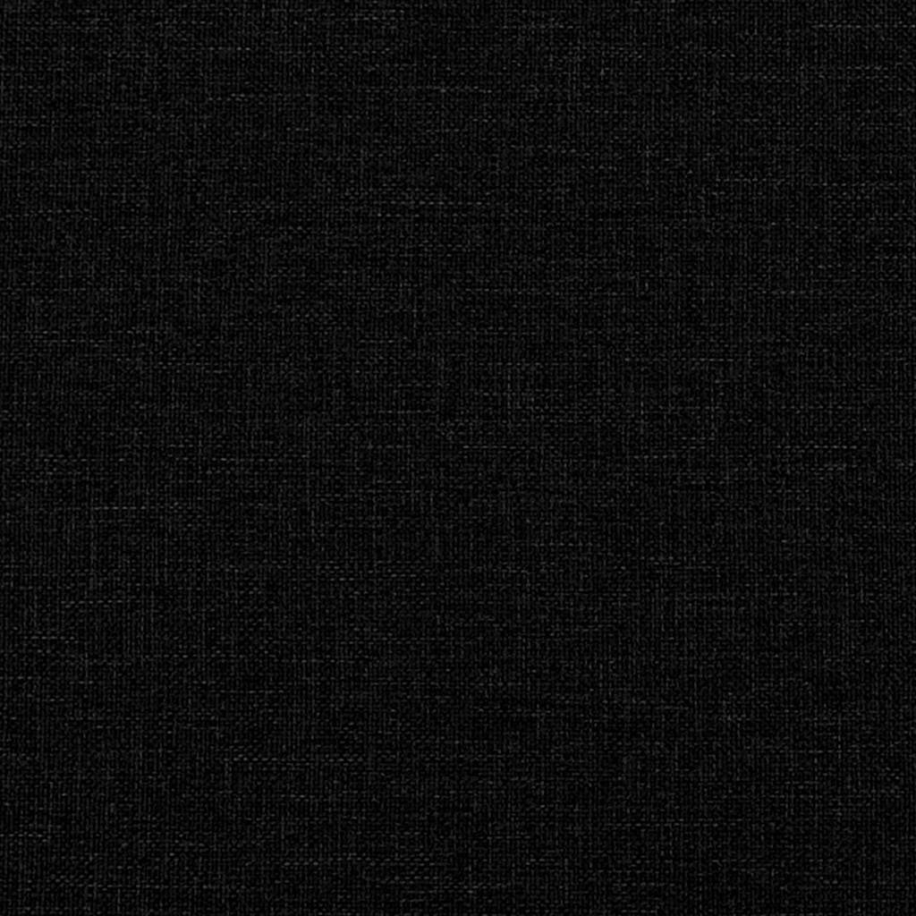 Canapea cu 2 locuri, neagră, 140 cm, material textil GartenMobel Dekor