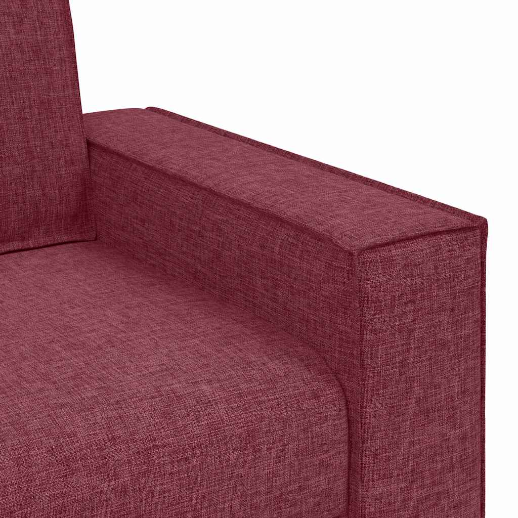 Canapea cu 2 locuri, roșu vin, 140 cm, material textil GartenMobel Dekor
