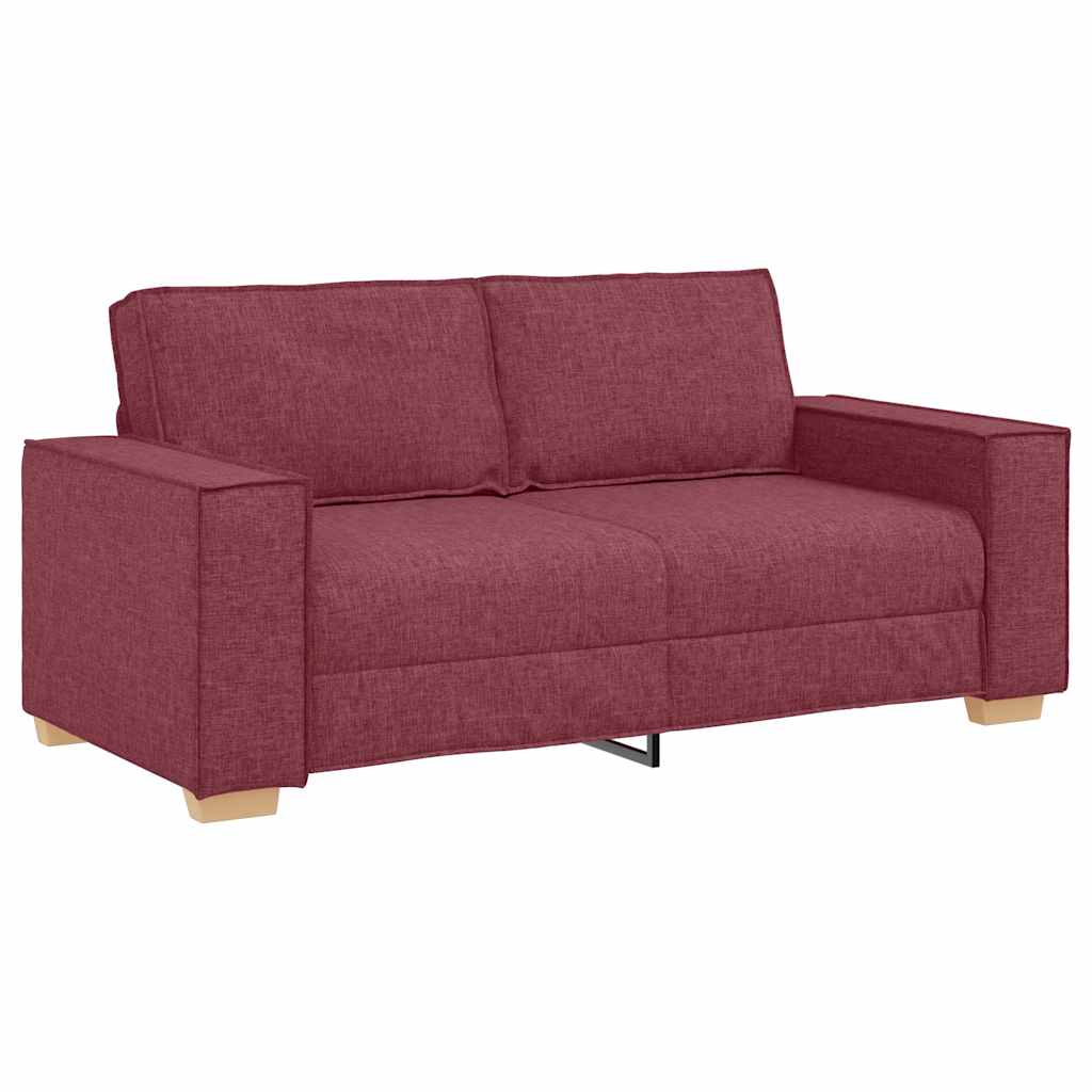 Canapea cu 2 locuri, roșu vin, 140 cm, material textil GartenMobel Dekor