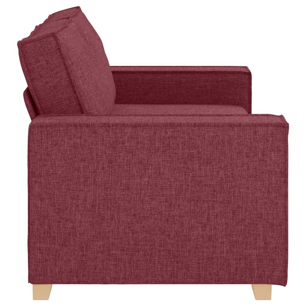 Canapea cu 2 locuri, roșu vin, 140 cm, material textil GartenMobel Dekor