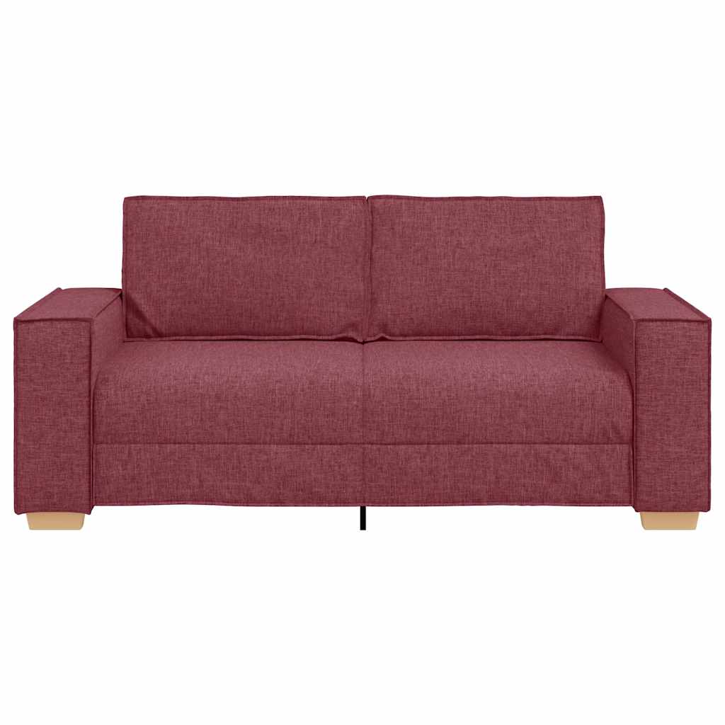 Canapea cu 2 locuri, roșu vin, 140 cm, material textil GartenMobel Dekor