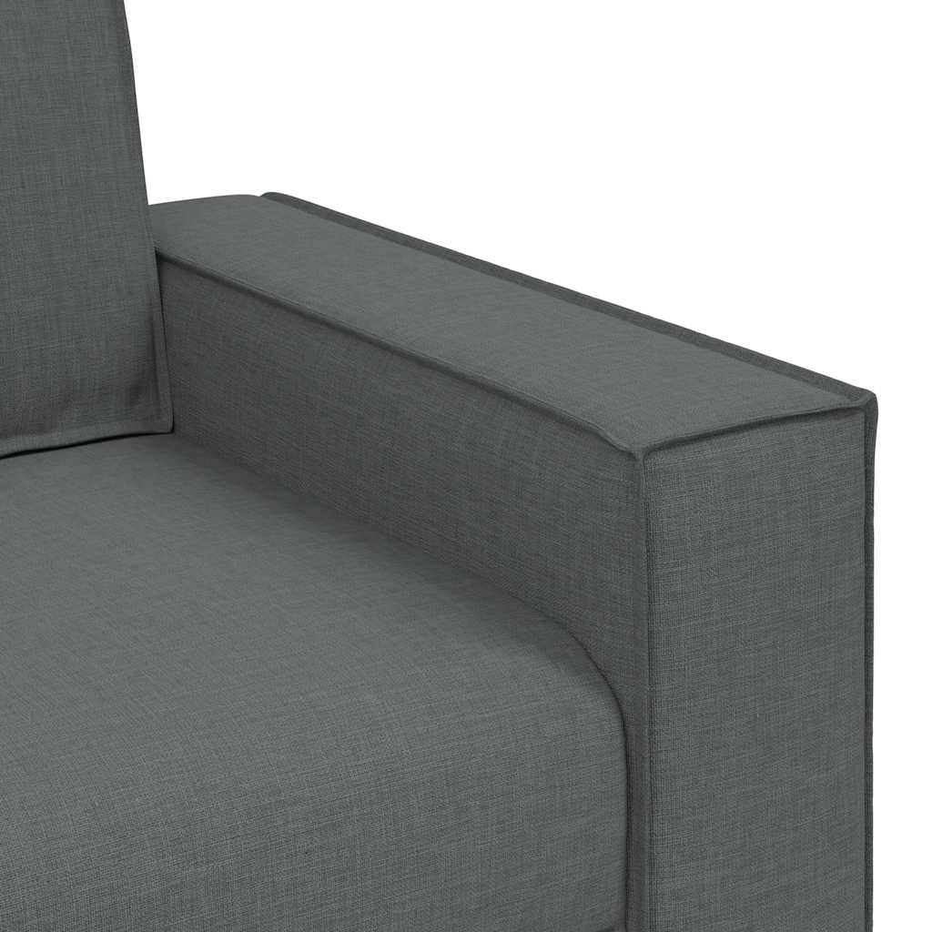 Canapea cu 3 locuri, gri închis, 180 cm, material textil GartenMobel Dekor