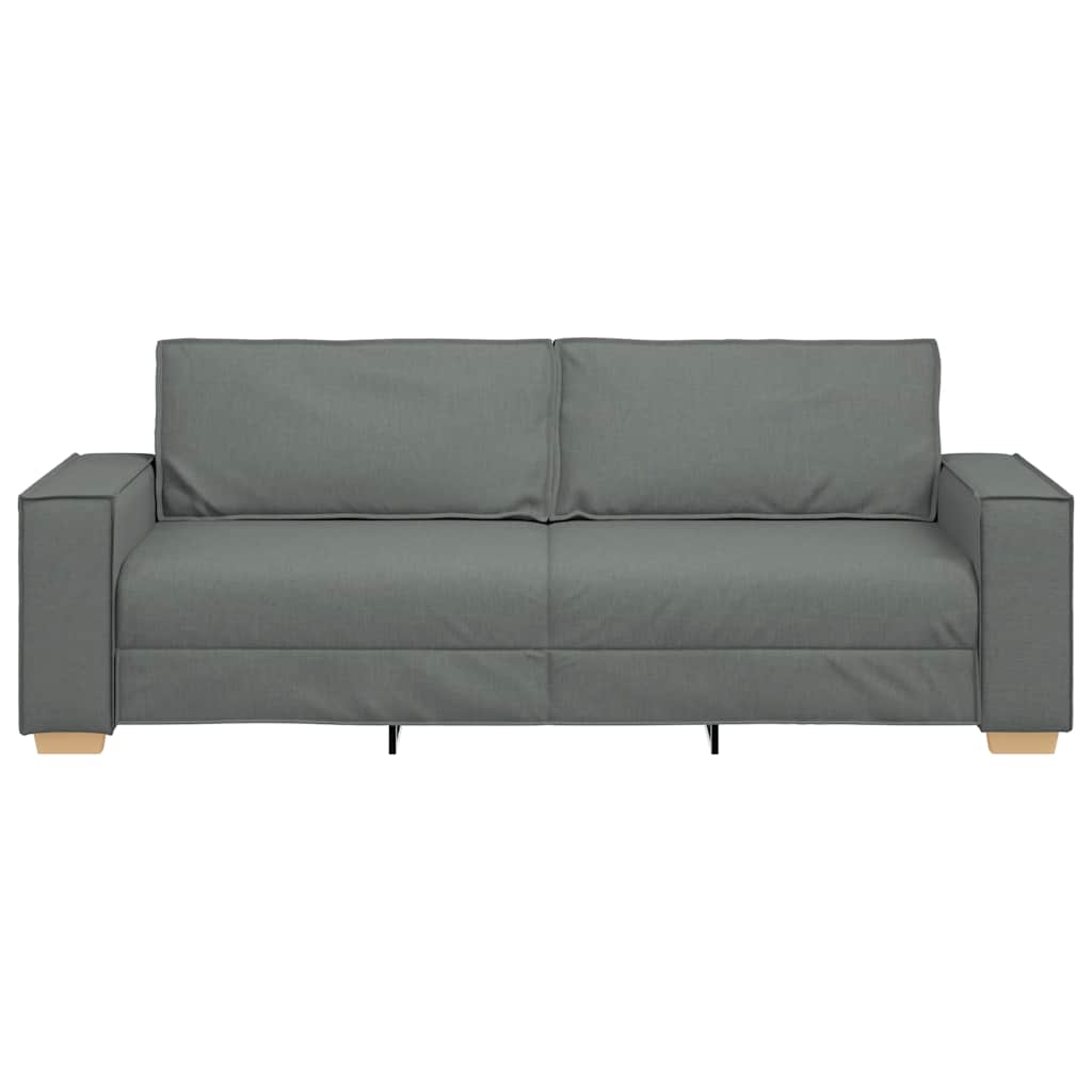 Canapea cu 3 locuri, gri închis, 180 cm, material textil GartenMobel Dekor