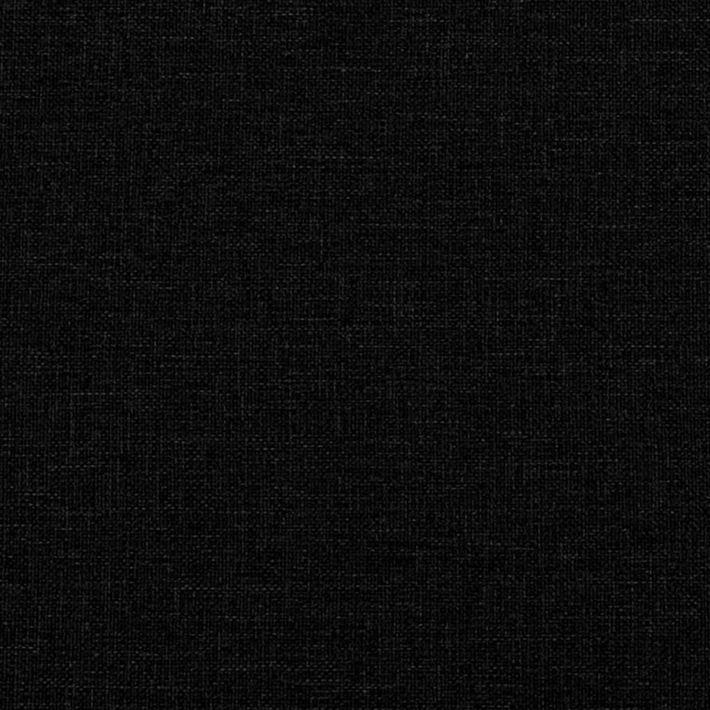 Canapea cu 3 locuri, neagră, 180 cm, material textil GartenMobel Dekor