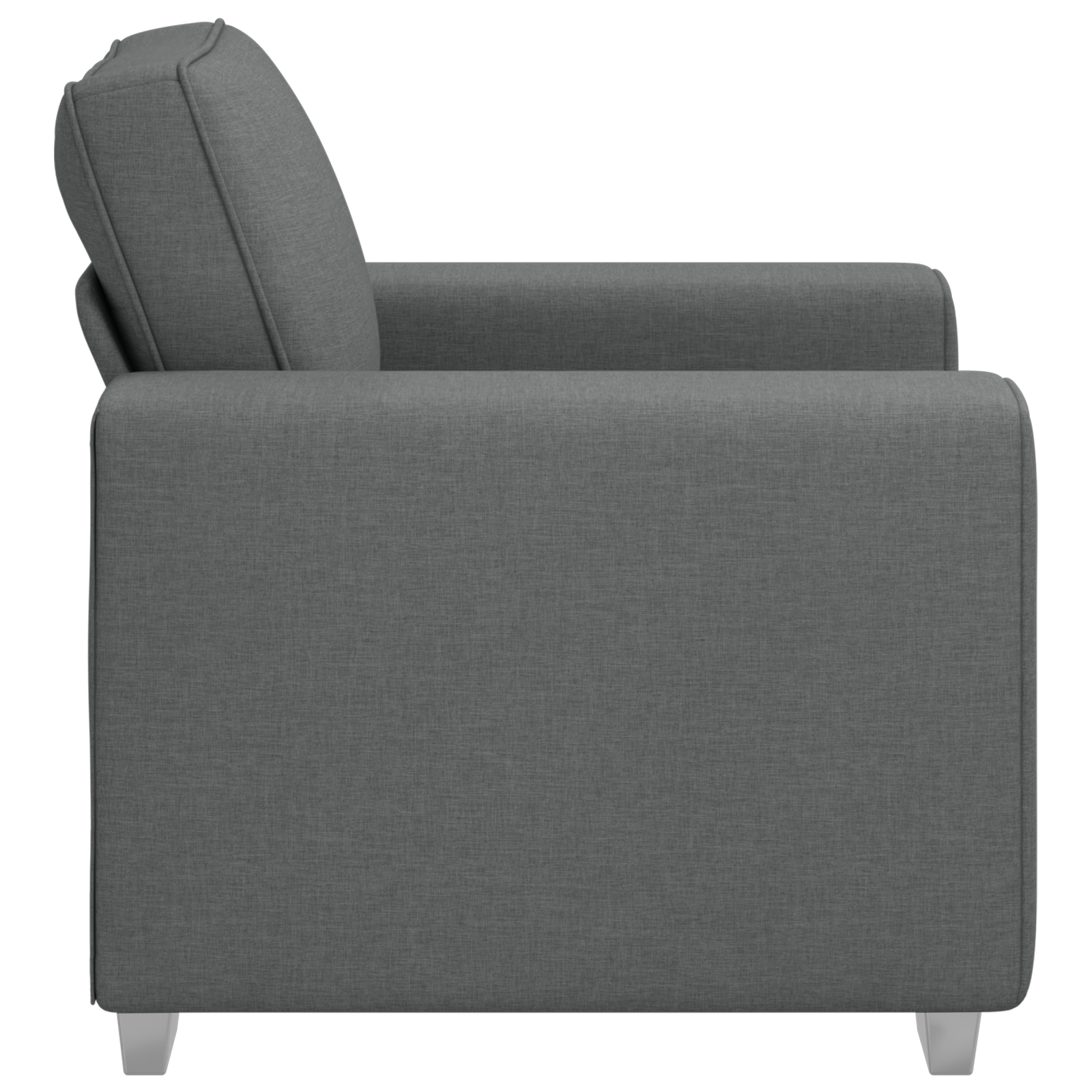 Fotoliu  Gri închis de 59 cm, Material GartenMobel Dekor