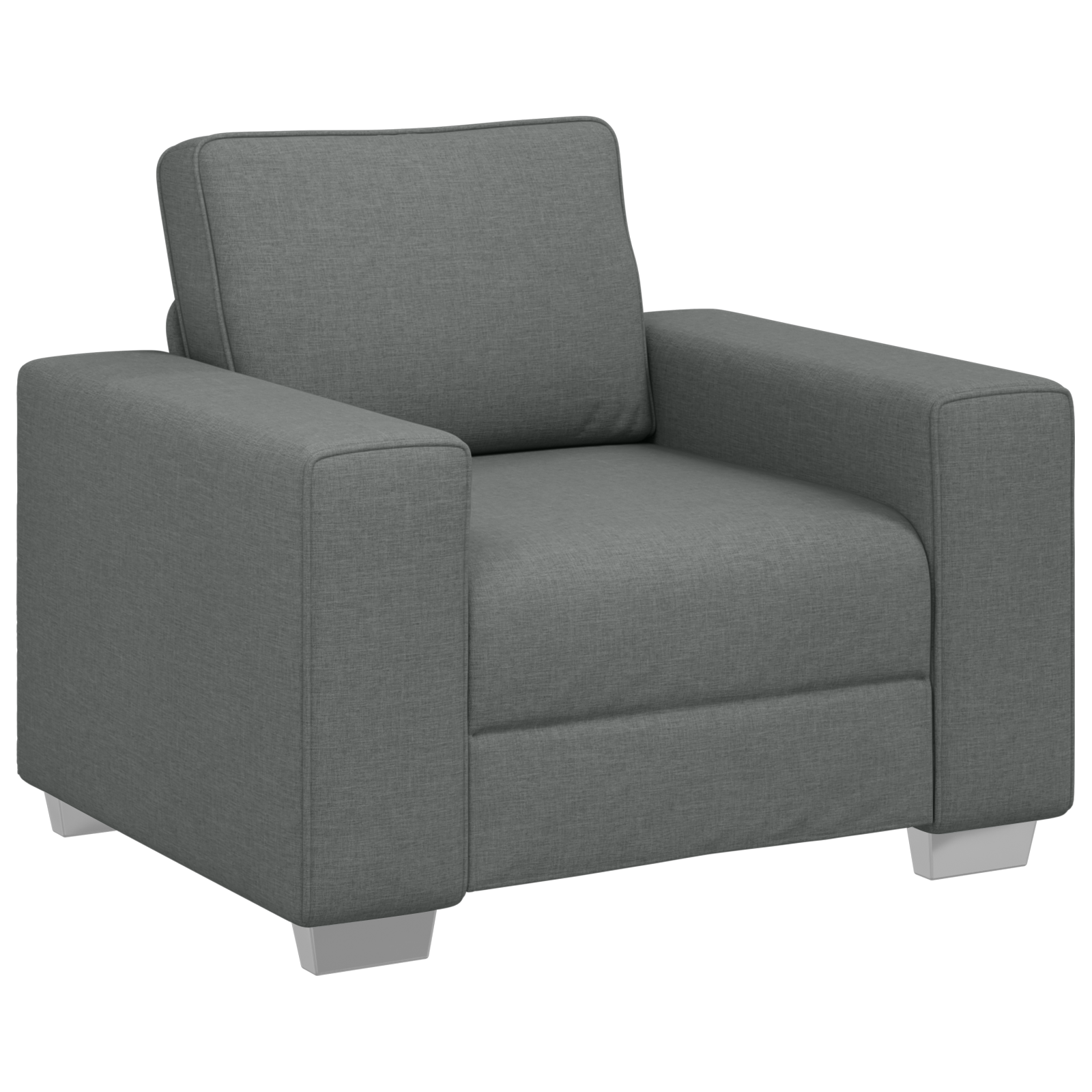 Fotoliu  Gri închis de 59 cm, Material GartenMobel Dekor