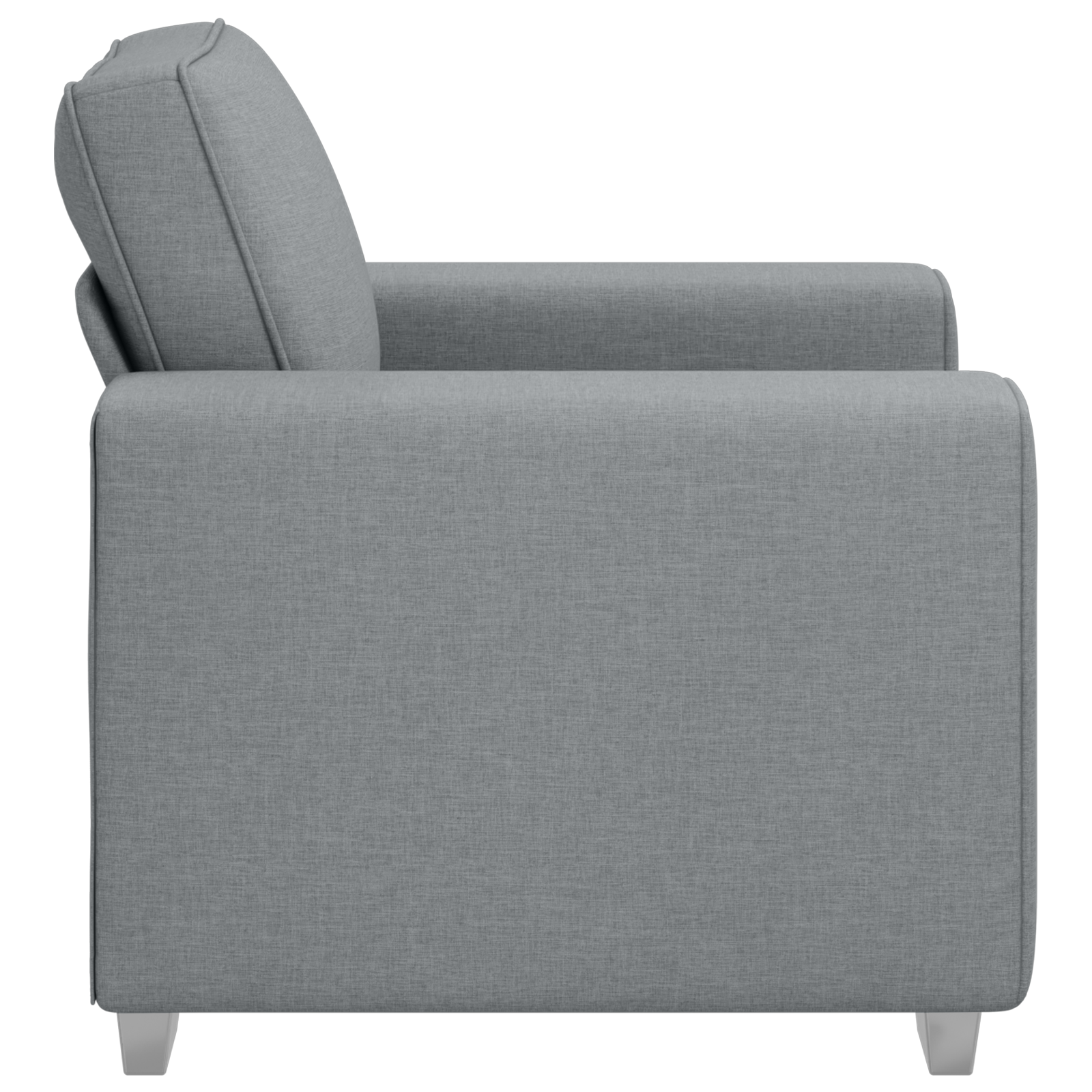 Scaun de Sofă Gri Deschis , 59 cm, din textil GartenMobel Dekor