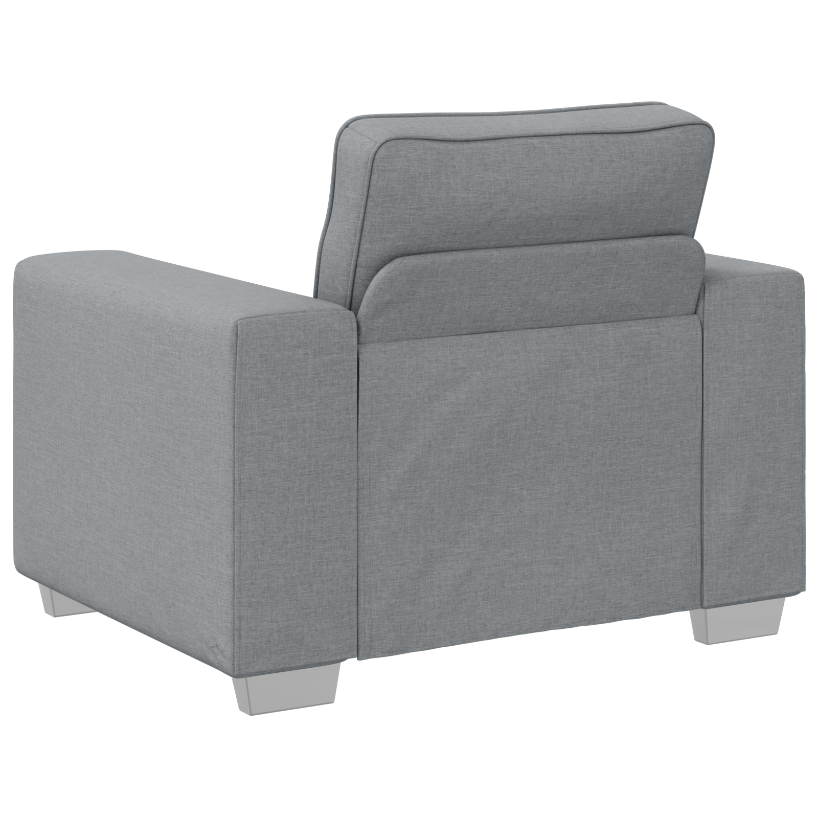 Scaun de Sofă Gri Deschis , 59 cm, din textil GartenMobel Dekor