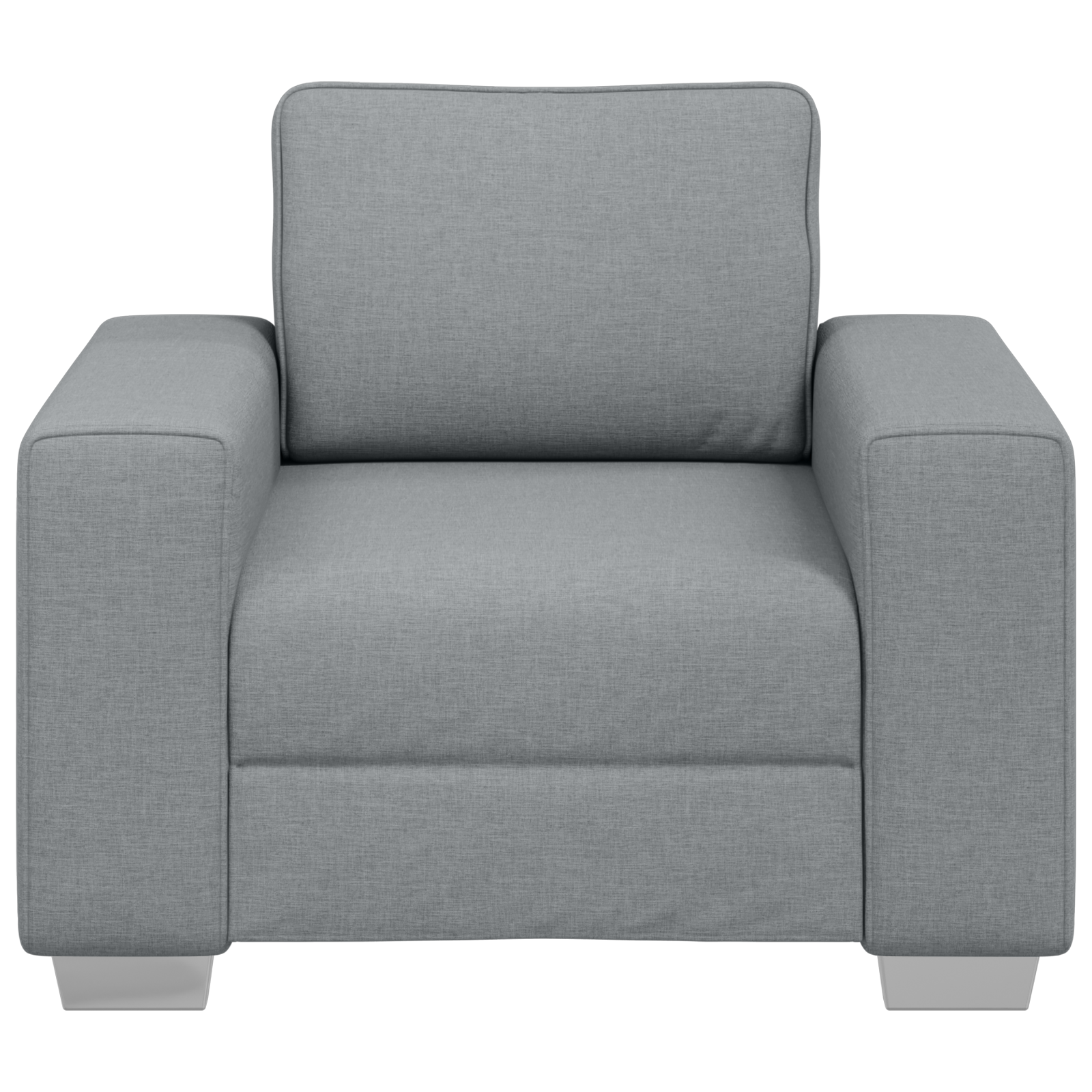 Scaun de Sofă Gri Deschis , 59 cm, din textil GartenMobel Dekor