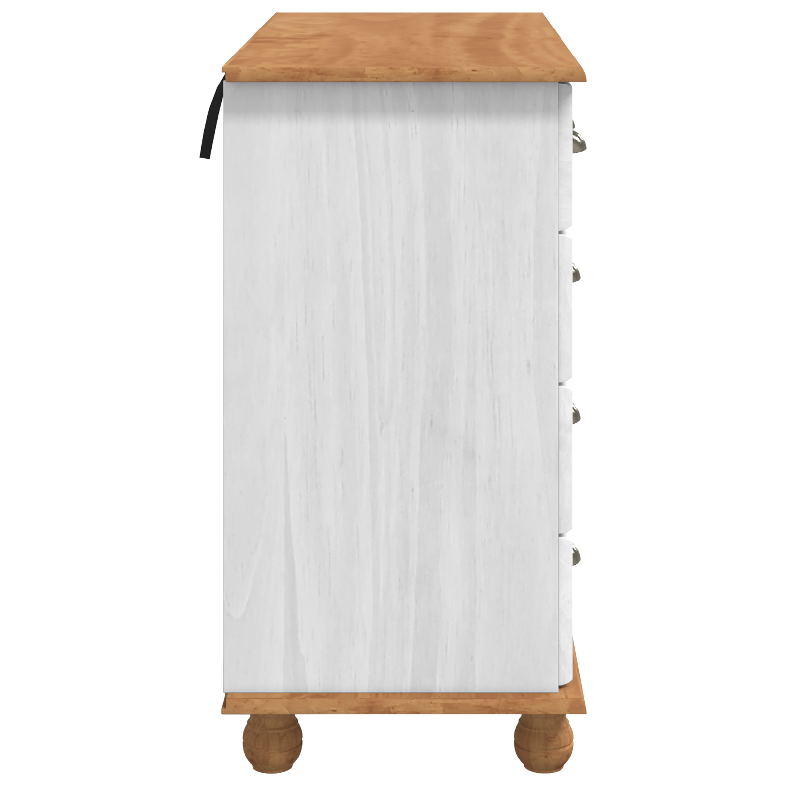 Comodă cu Sertare 'ASKIM'Albă 91x40x79 cm Lemn Masiv de Pin GartenMobel Dekor