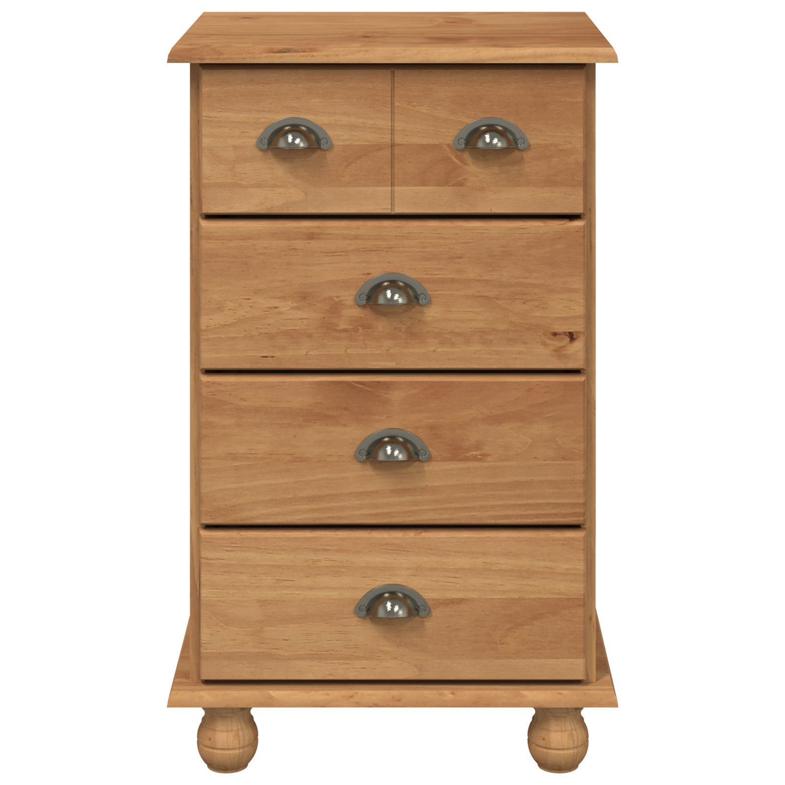 Comodă cu sertare 'ASKIM'Maro Honey 45.8x40x79 cm Lemn solid Pin GartenMobel Dekor