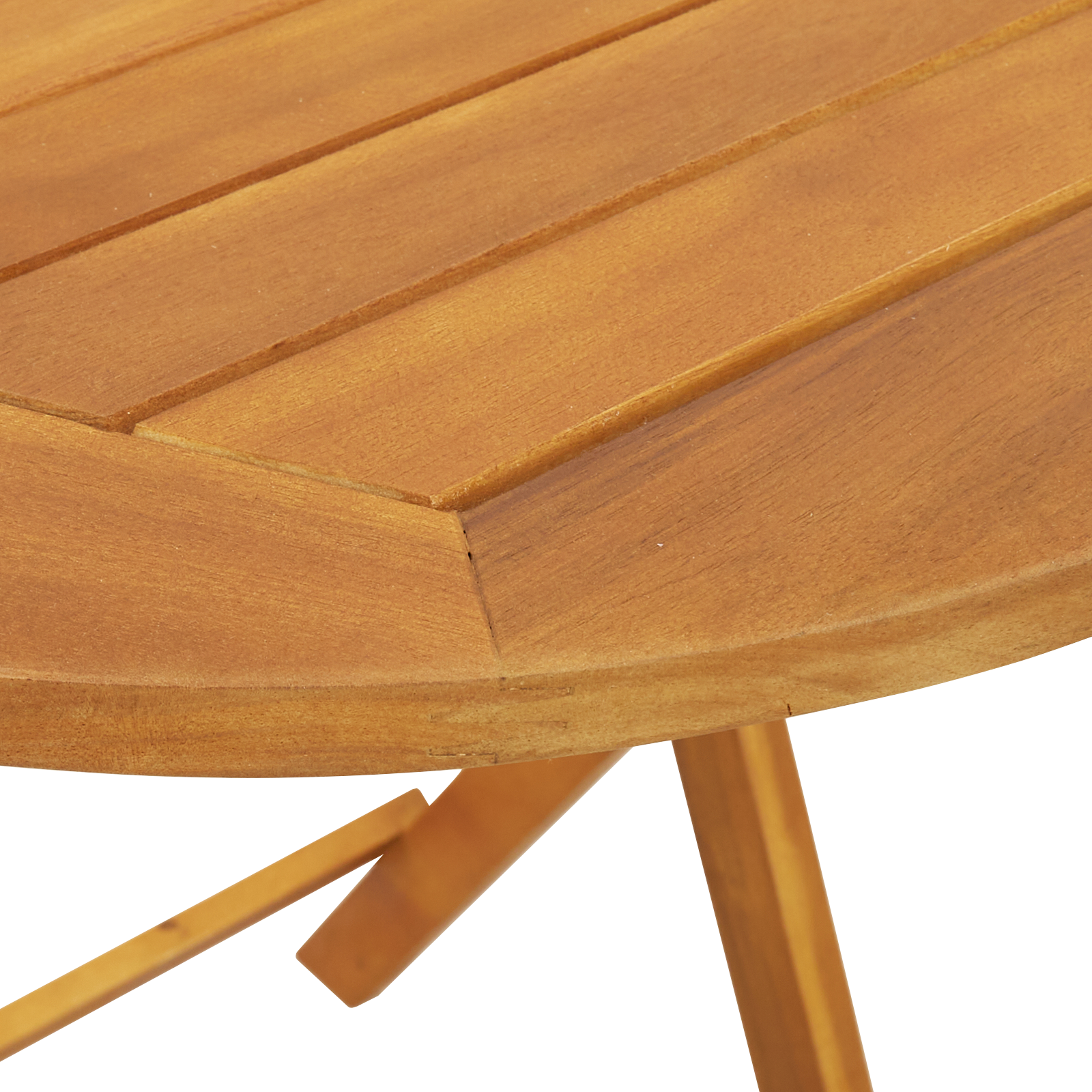 Masă pliantă de grădină rotundă Ø60x72 cm Lemn solid de acacia GartenMobel Dekor