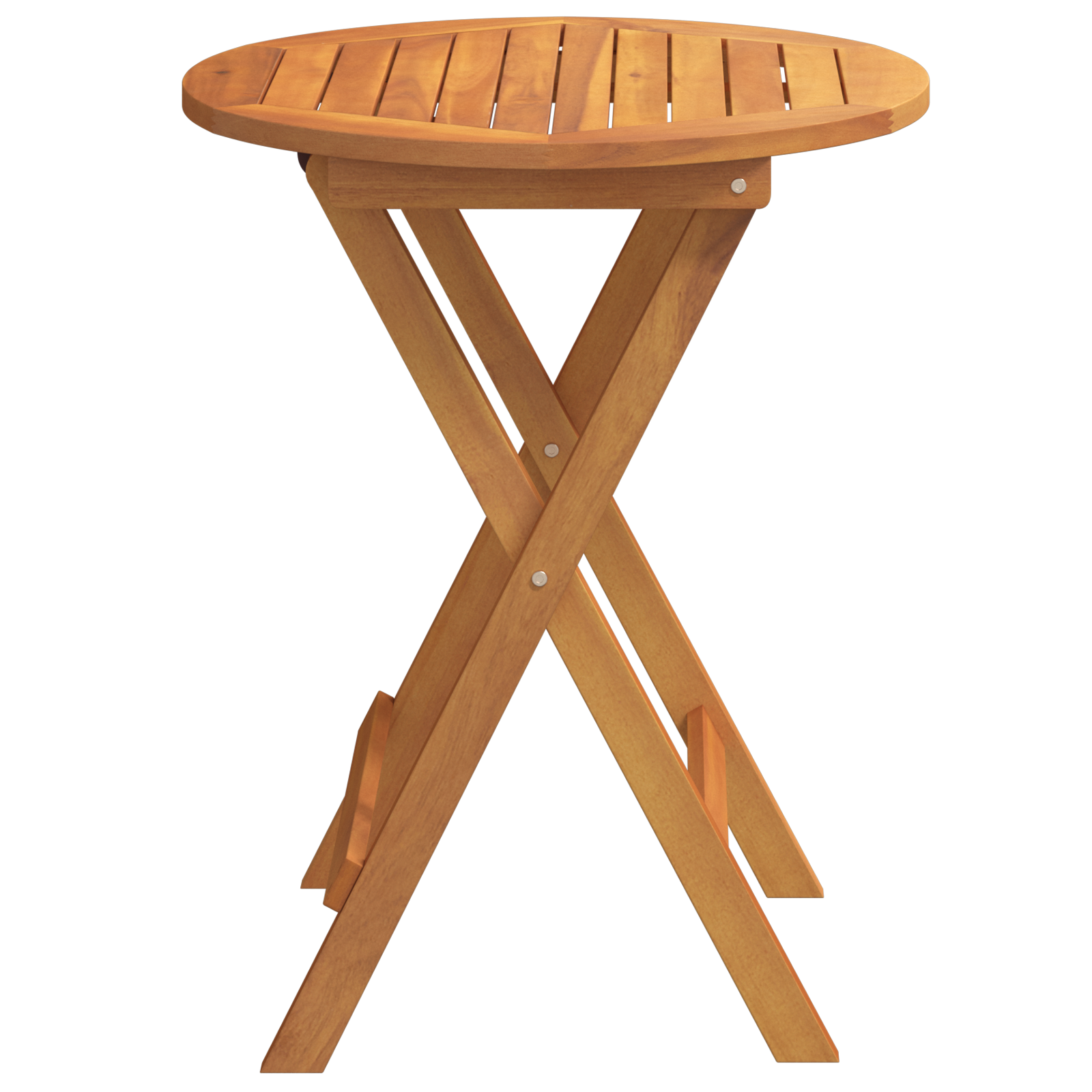 Masă pliantă de grădină rotundă Ø60x72 cm Lemn solid de acacia GartenMobel Dekor