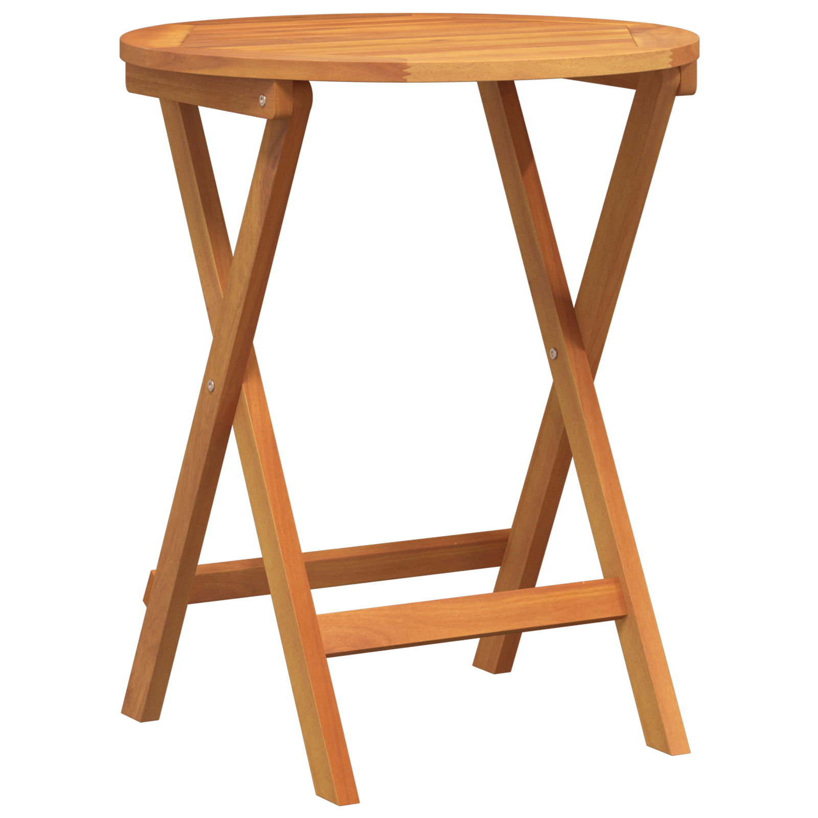 Masă pliantă de grădină rotundă Ø60x72 cm Lemn solid de acacia GartenMobel Dekor