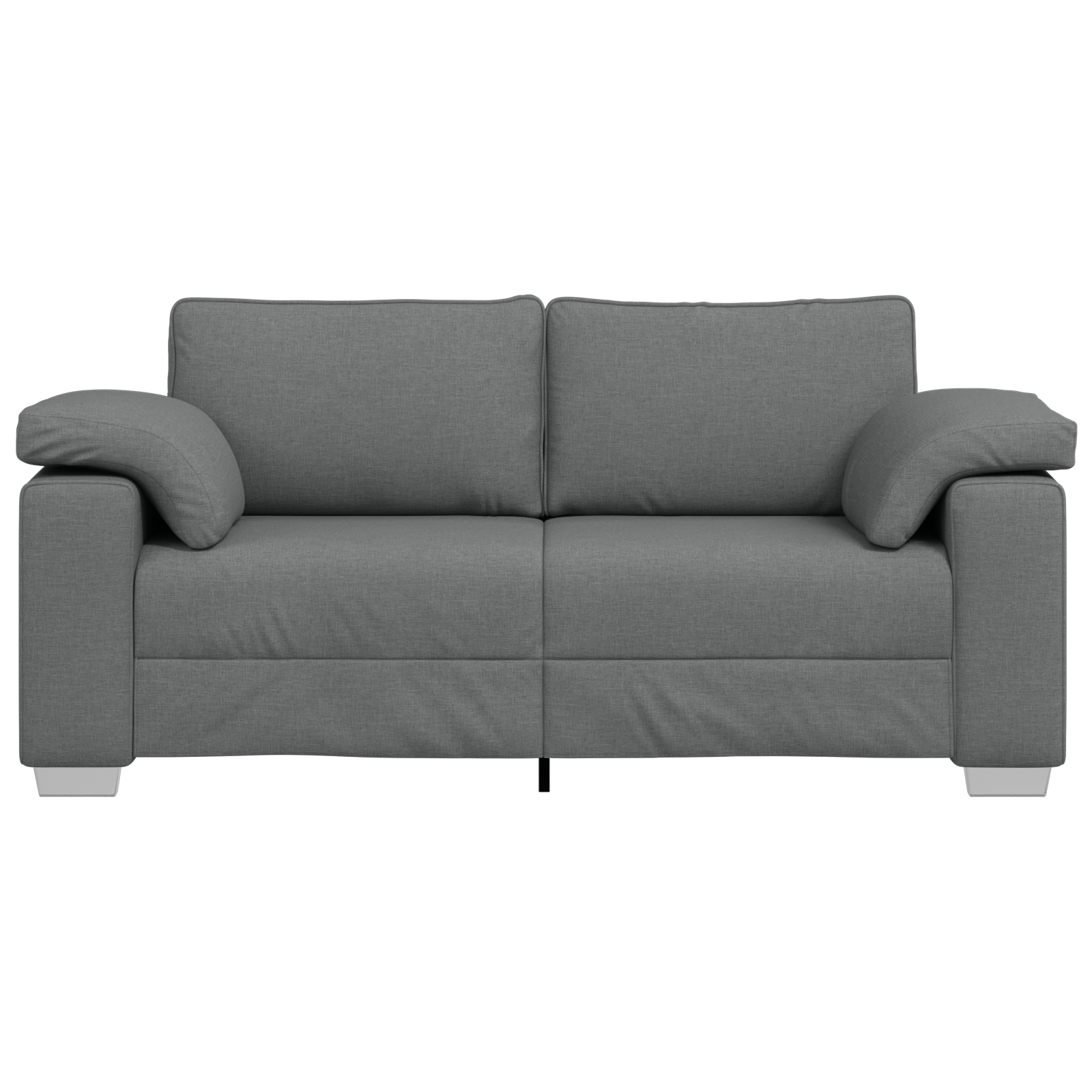 Canapea loveseat  Gri închis 140 cm din material textil GartenMobel Dekor
