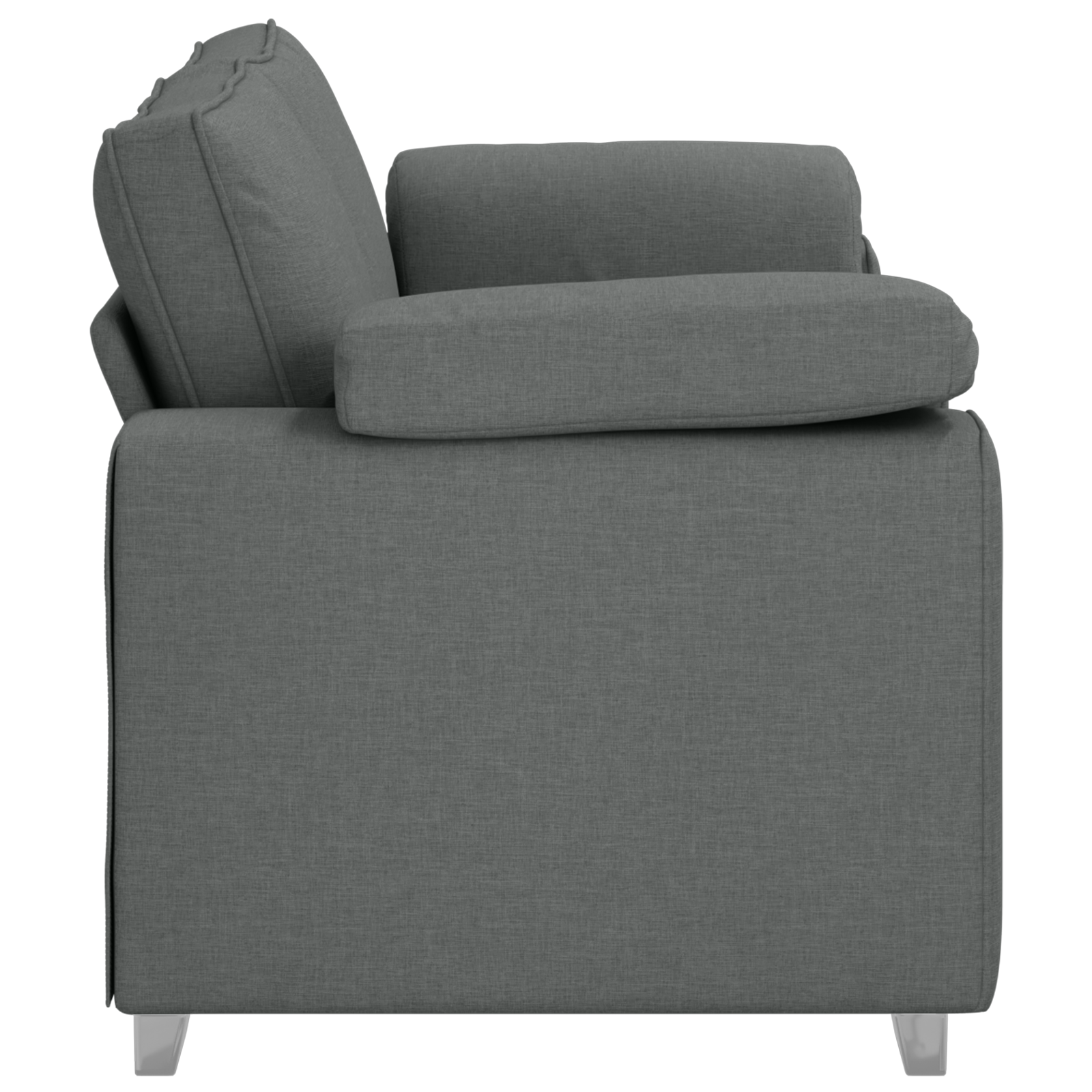Canapea loveseat  Gri închis 140 cm din material textil GartenMobel Dekor