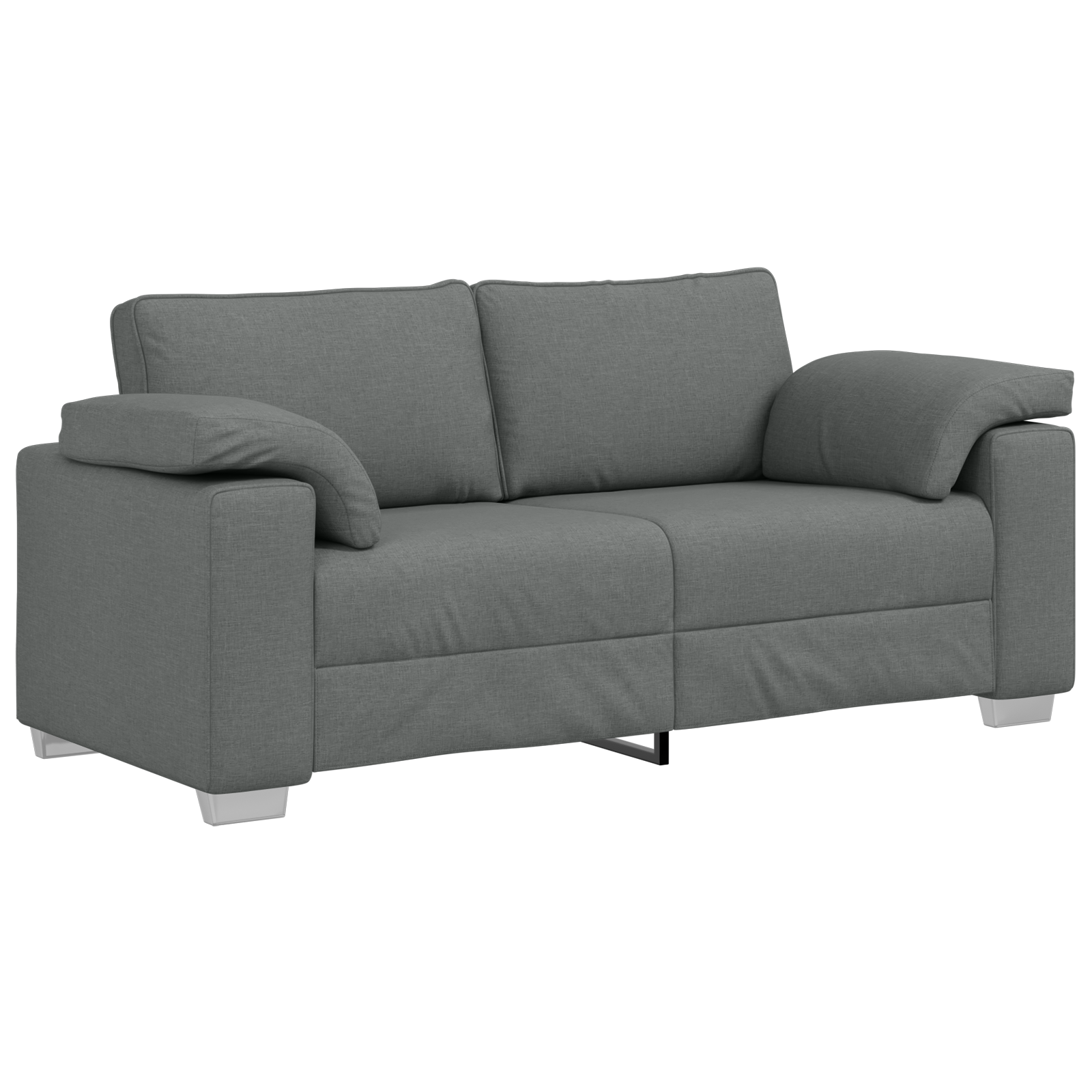 Canapea loveseat  Gri închis 140 cm din material textil GartenMobel Dekor