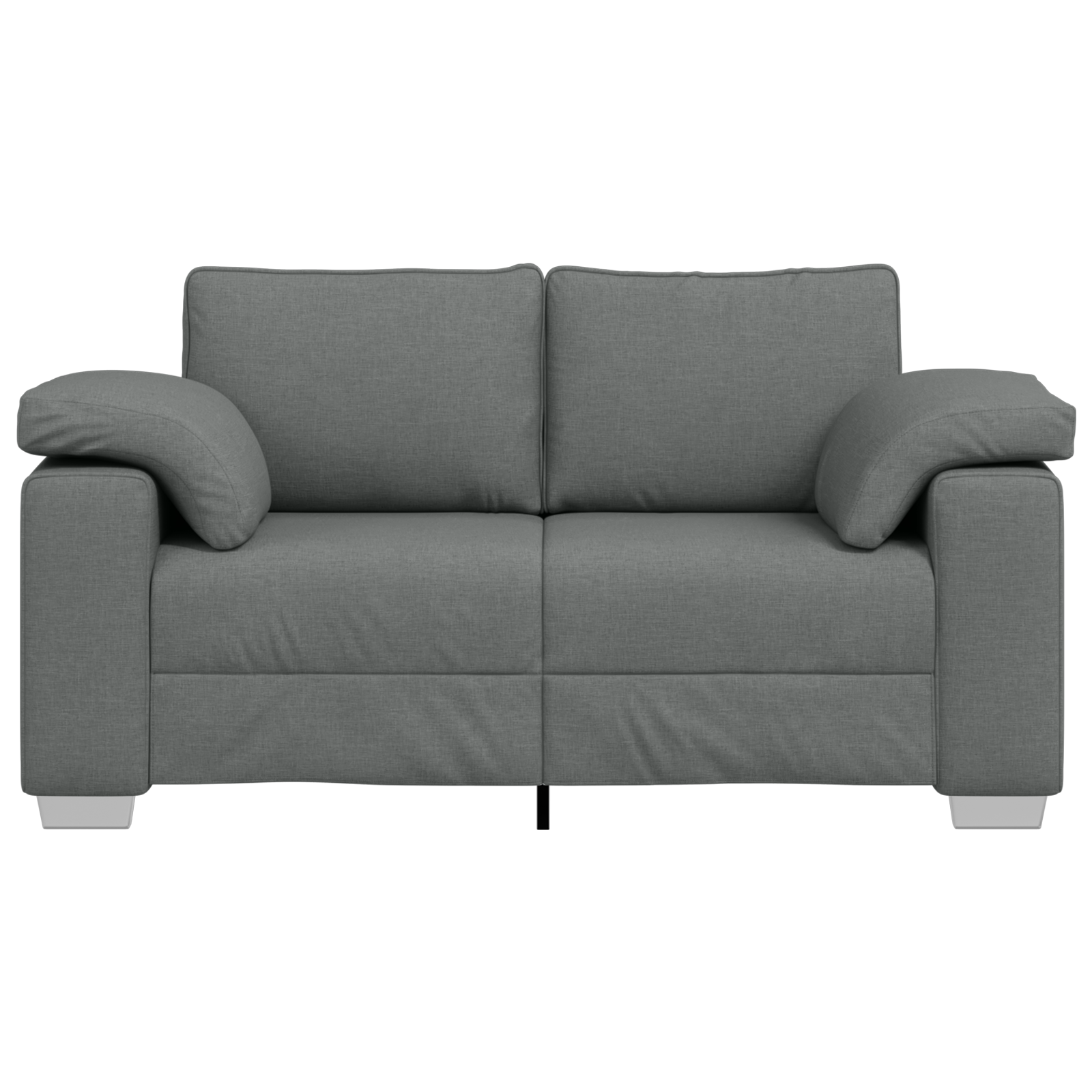 Canapea loveseat  gri închis, 120 cm, din textil GartenMobel Dekor