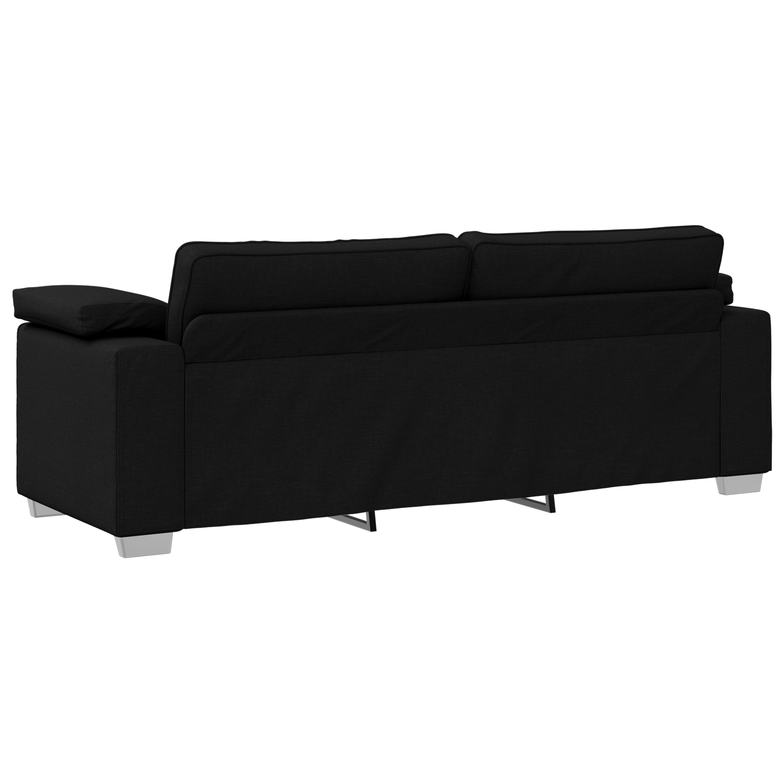 Canapeaua 3 locuri  Neagră, 178 cm, Fabric GartenMobel Dekor