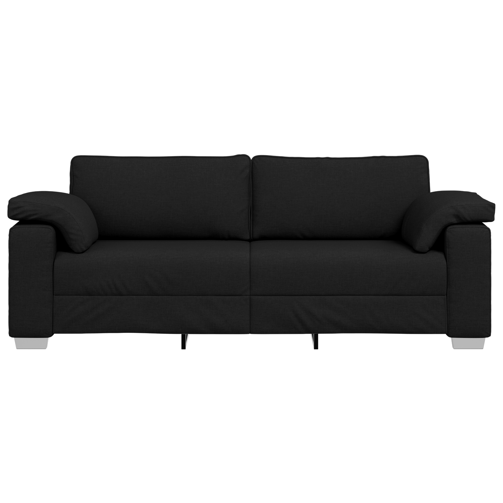 Canapeaua 3 locuri  Neagră, 178 cm, Fabric GartenMobel Dekor