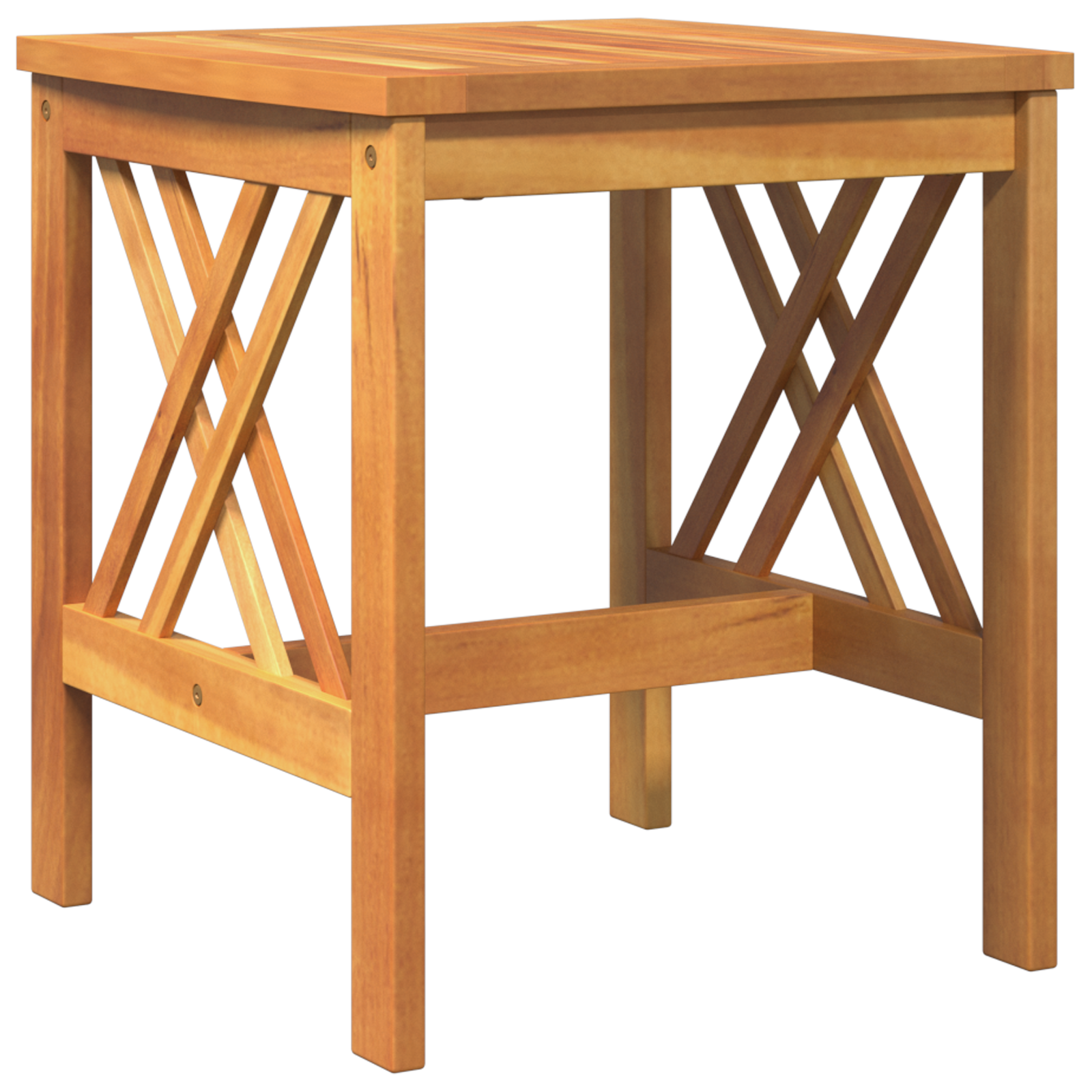 Masă laterală pentru grădină  Marron 45x45x50 cm Lemn masiv de acacia GartenMobel Dekor