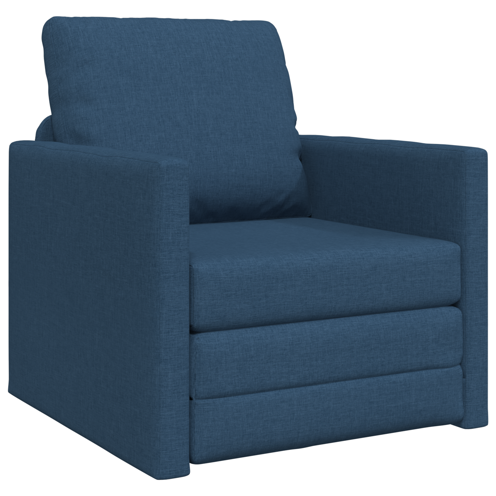 Canapea Pat 2 în 1 Albastru 74x77x81 cm Textil GartenMobel Dekor