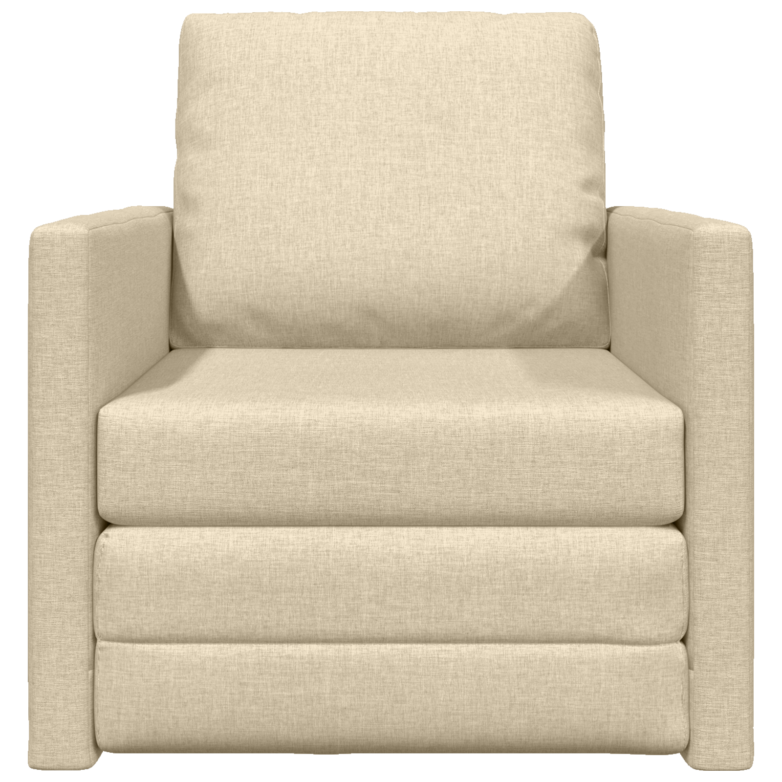Pat sofa 2 în 1 Crem 74x77x81 cm Textil GartenMobel Dekor