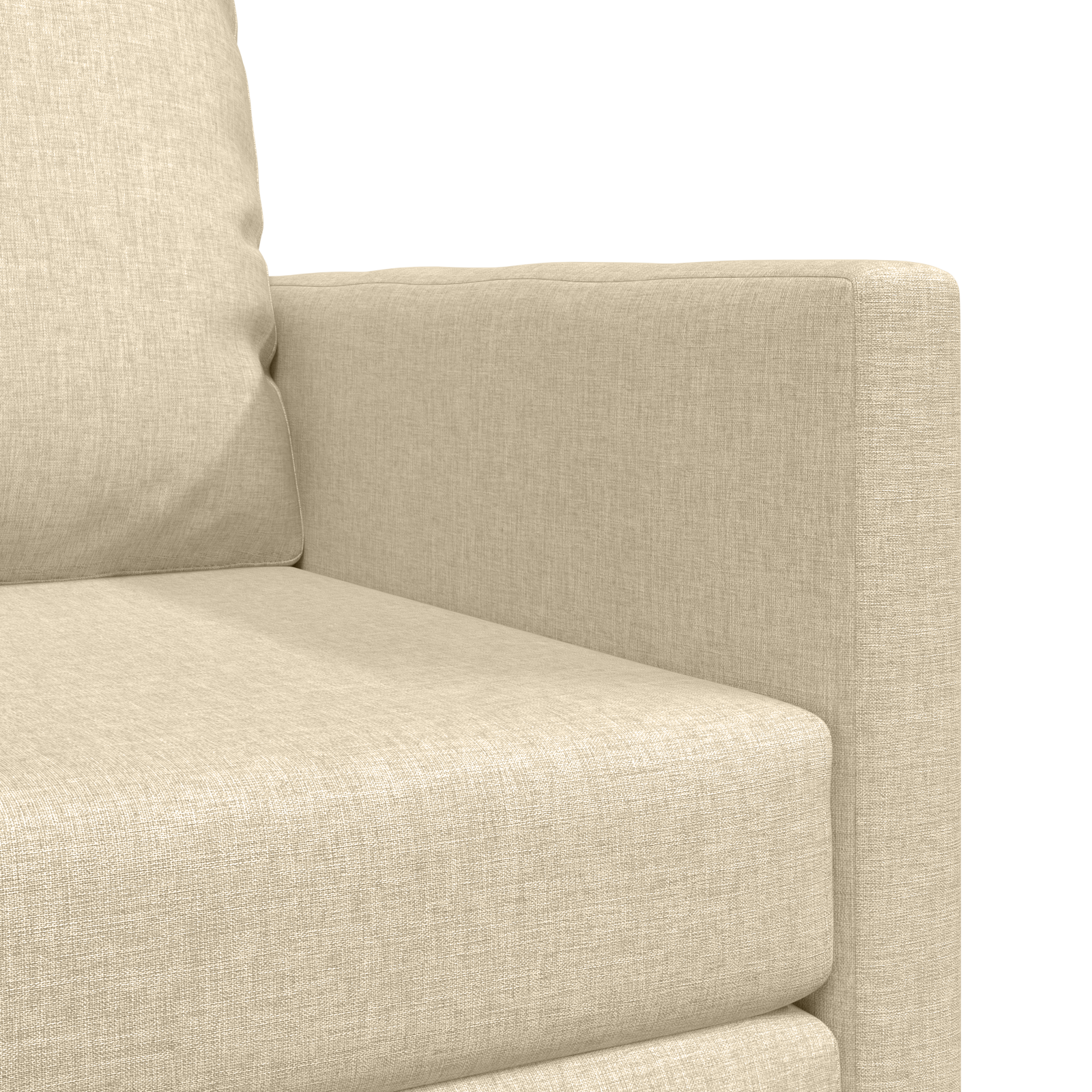 Pat sofa 2 în 1 Crem 74x77x81 cm Textil GartenMobel Dekor