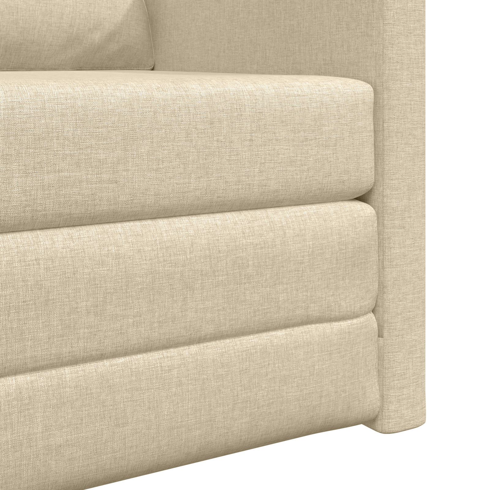 Pat sofa 2 în 1 Crem 74x77x81 cm Textil GartenMobel Dekor