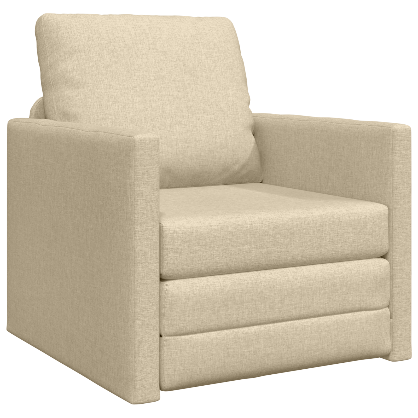 Pat sofa 2 în 1 Crem 74x77x81 cm Textil GartenMobel Dekor