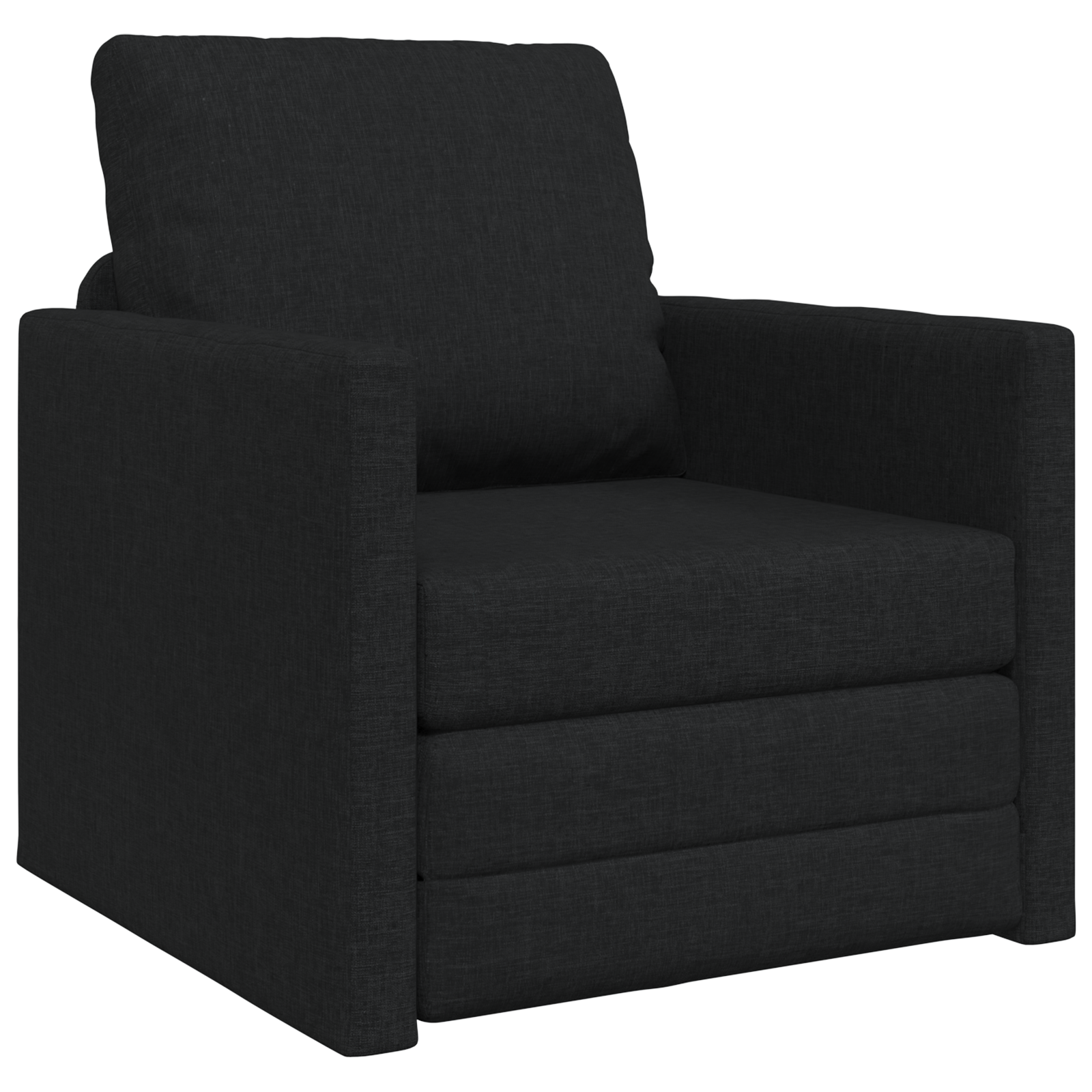 Sofa Pat 2 în 1 Negru 74x77x81 cm Material Textil GartenMobel Dekor