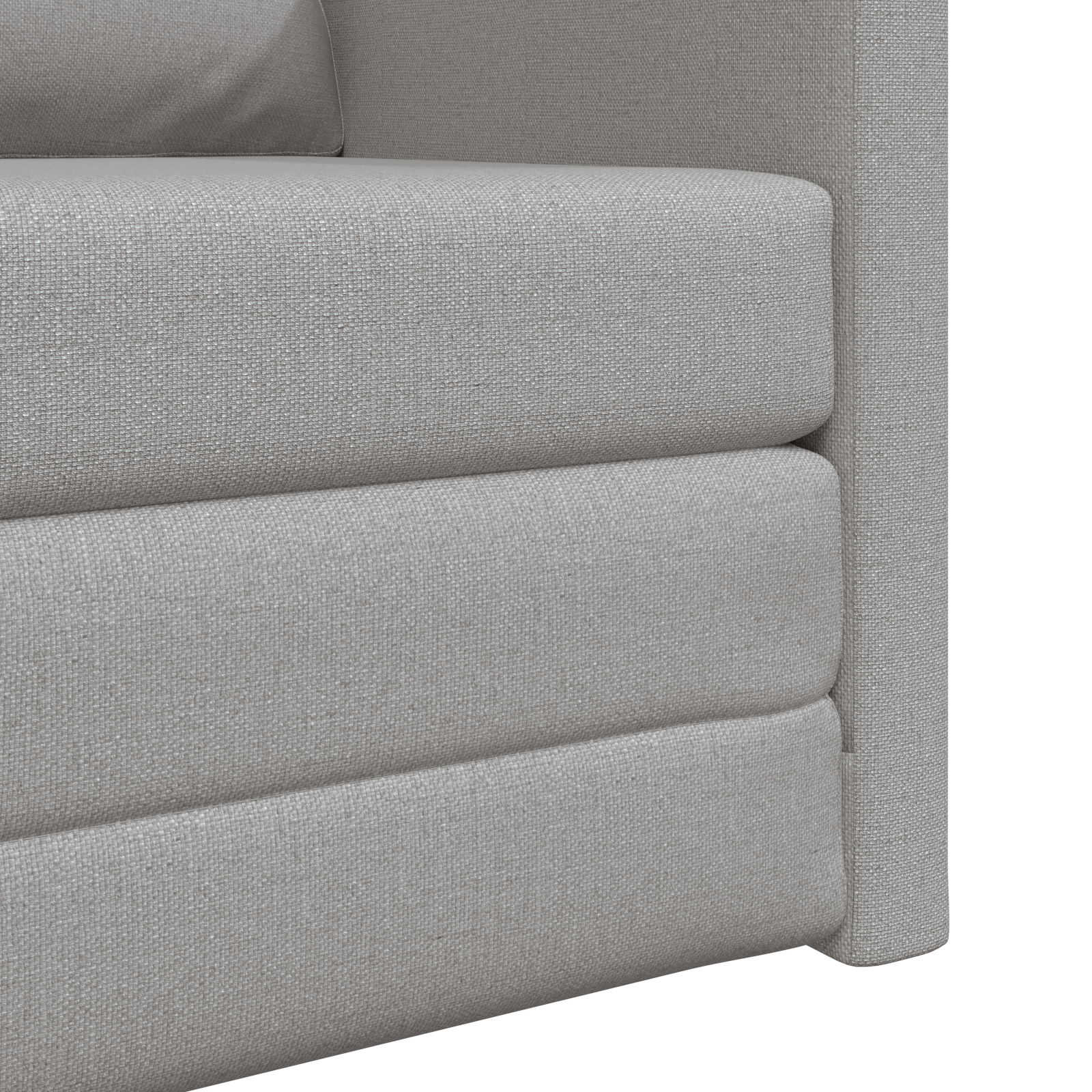 Sofa pat 2-in-1 Gri nori 74x77x81 cm Material textil GartenMobel Dekor