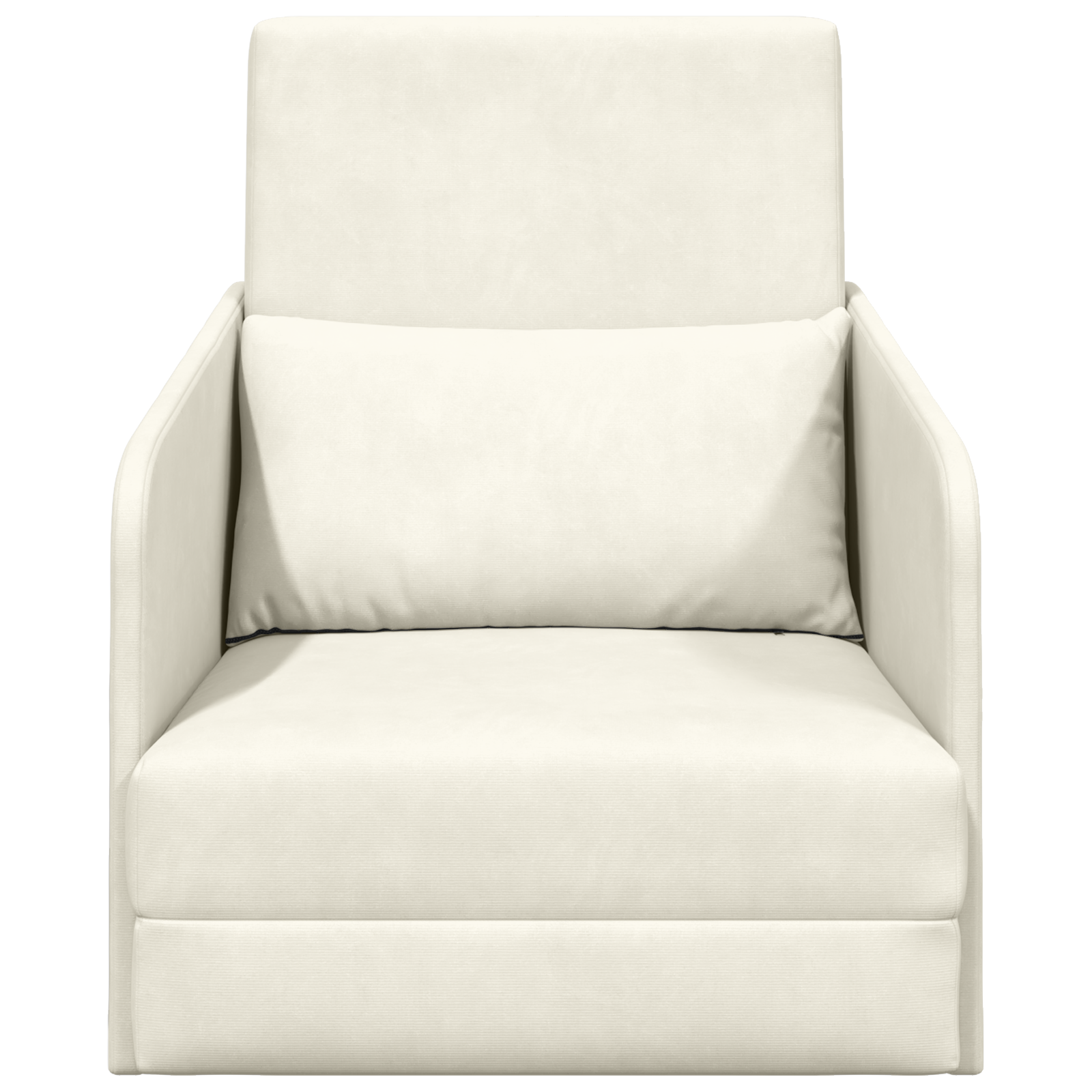 Canapea Pat 2 în 1 Crem 65x80x83 cm Catifea GartenMobel Dekor