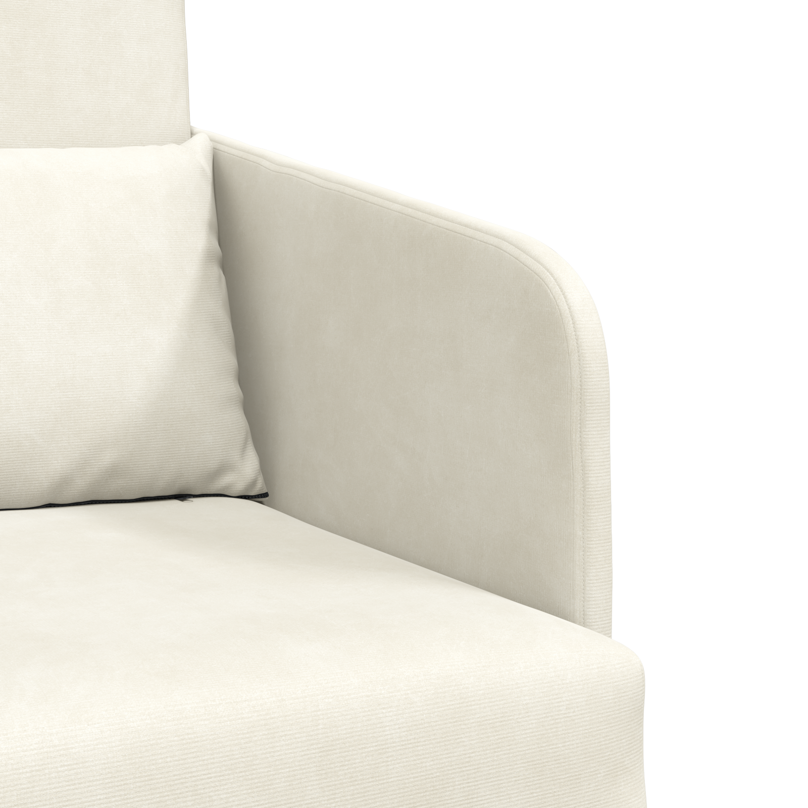 Canapea Pat 2 în 1 Crem 65x80x83 cm Catifea GartenMobel Dekor
