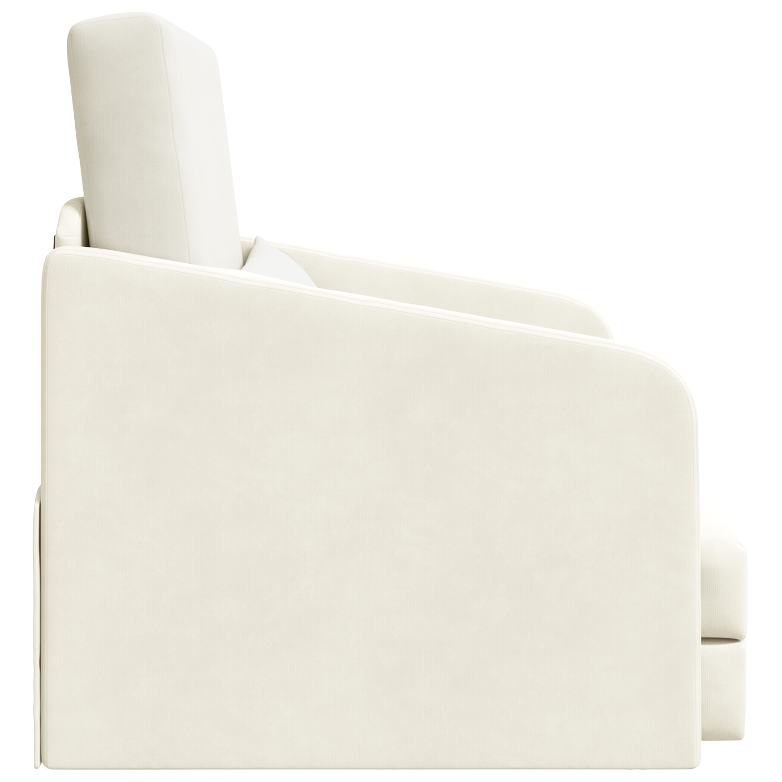 Canapea Pat 2 în 1 Crem 65x80x83 cm Catifea GartenMobel Dekor