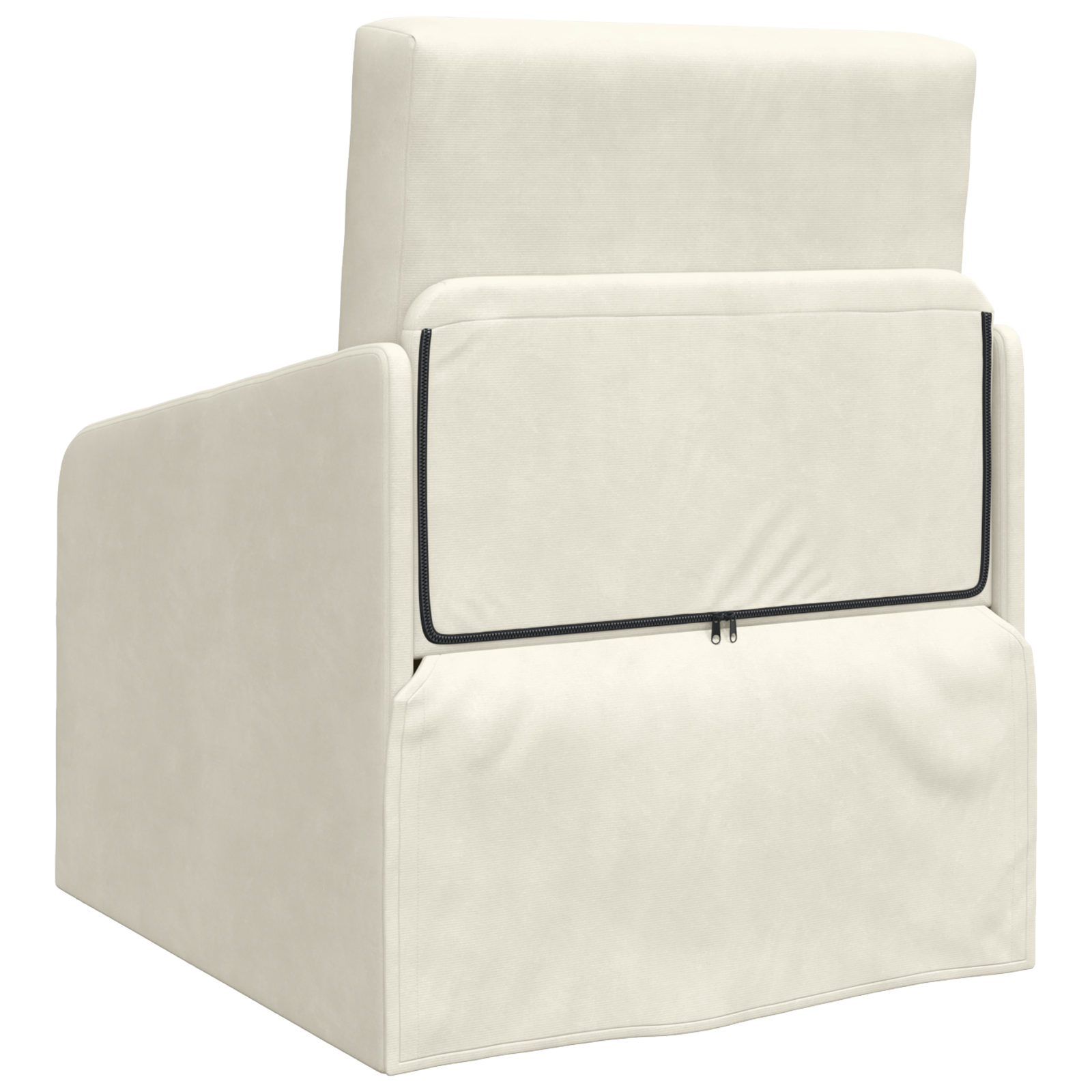 Canapea Pat 2 în 1 Crem 65x80x83 cm Catifea GartenMobel Dekor