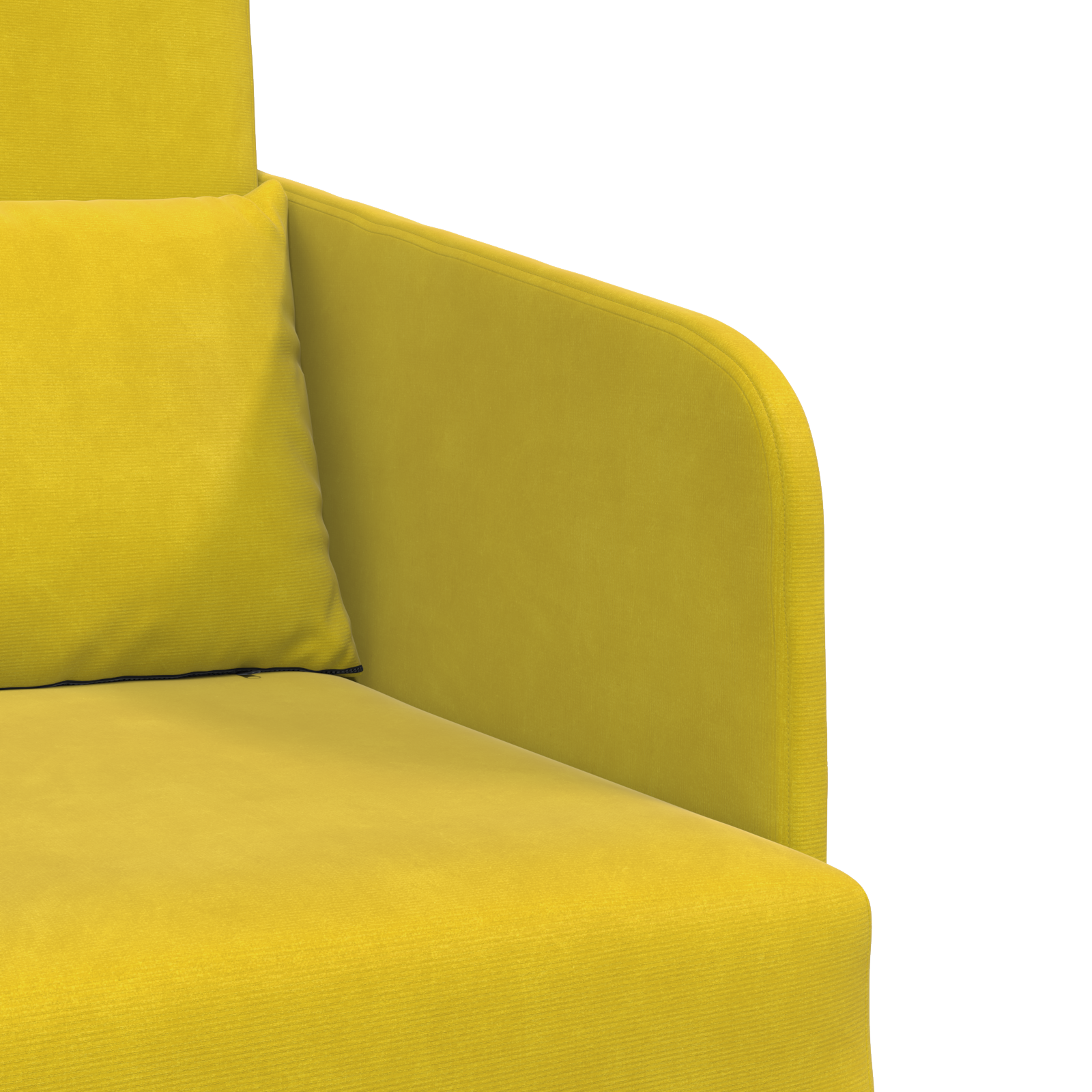 Canapea Pat 2-in-1 Galben 65x80x83 cm Catifea GartenMobel Dekor