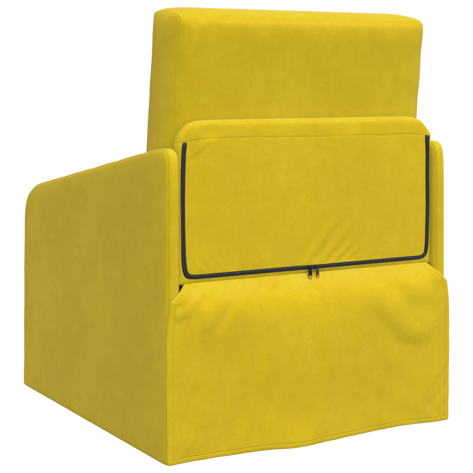Canapea Pat 2-in-1 Galben 65x80x83 cm Catifea GartenMobel Dekor