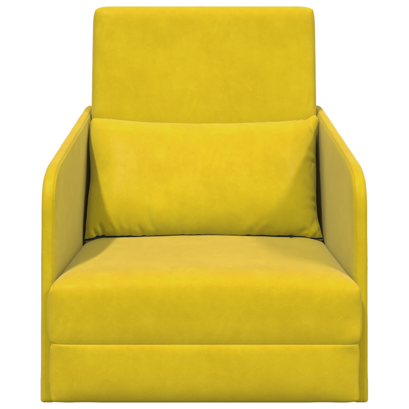 Canapea Pat 2-in-1 Galben 65x80x83 cm Catifea GartenMobel Dekor