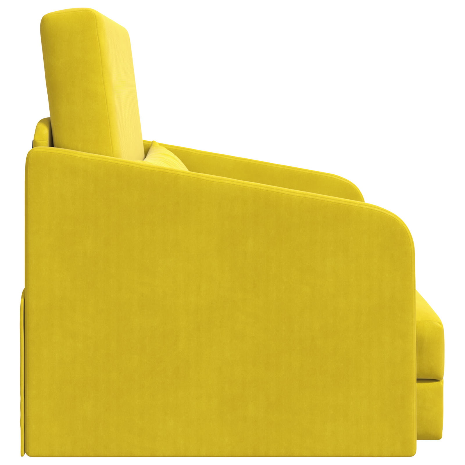 Canapea Pat 2-in-1 Galben 65x80x83 cm Catifea GartenMobel Dekor