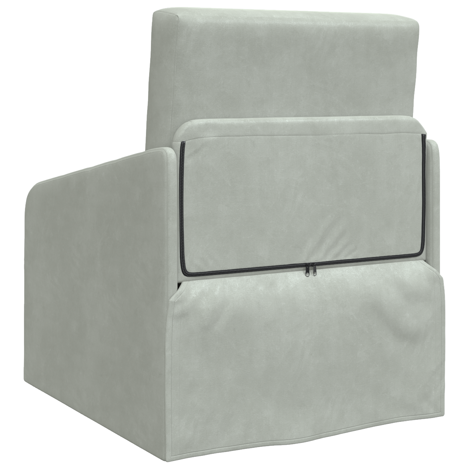 Canapea Pat 2 în 1 Gri Deschis 65x80x83 cm Catifea GartenMobel Dekor