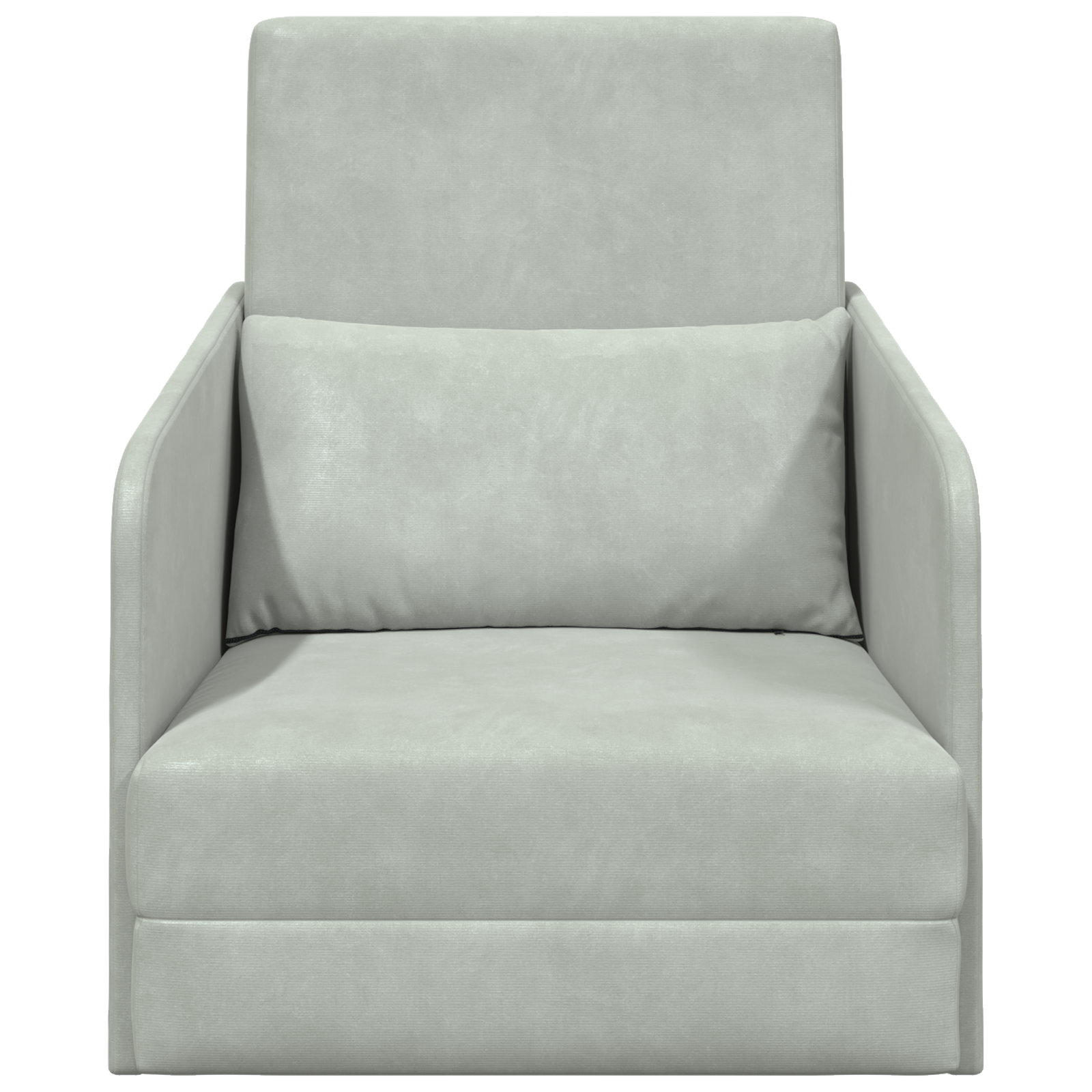 Canapea Pat 2 în 1 Gri Deschis 65x80x83 cm Catifea GartenMobel Dekor