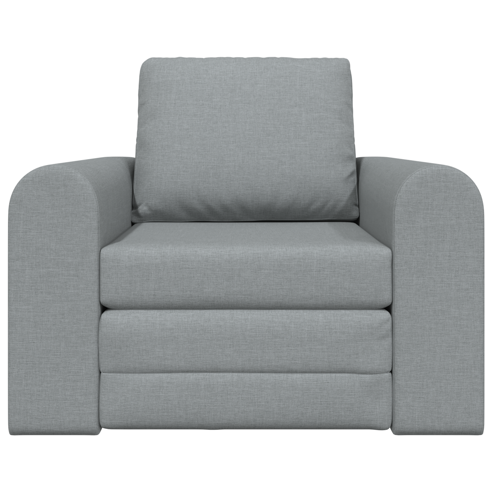 Canapea Pat 2-in-1 Gri Deschis 98x71x83 cm Material Textil GartenMobel Dekor